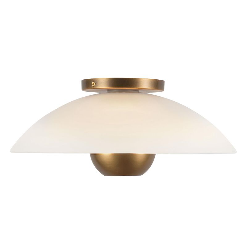 Ryan Pauly Umbra 14 Inch Semi Flush Mount by Kuzco Lighting