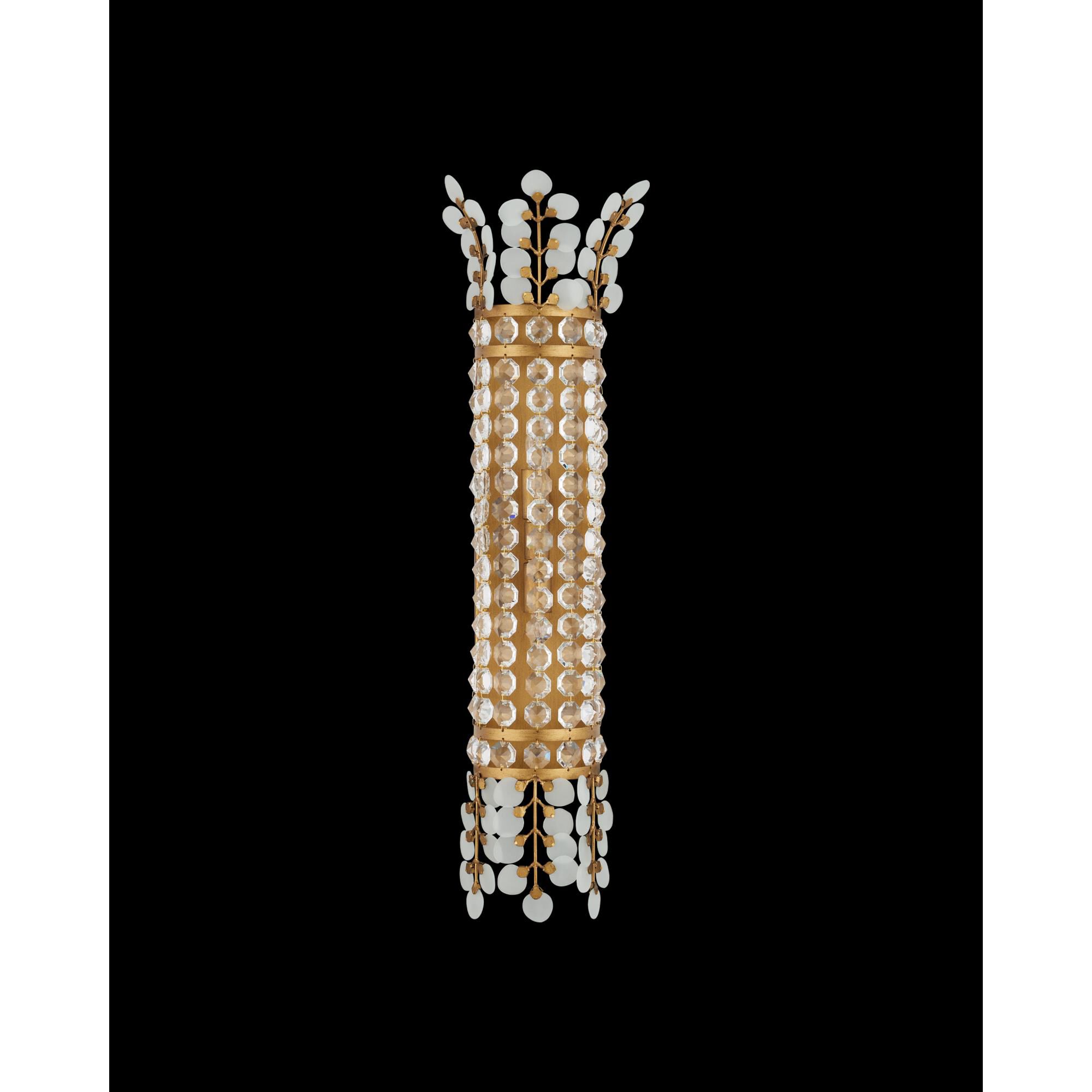 Shown in Frosted, Clear and Brass finish