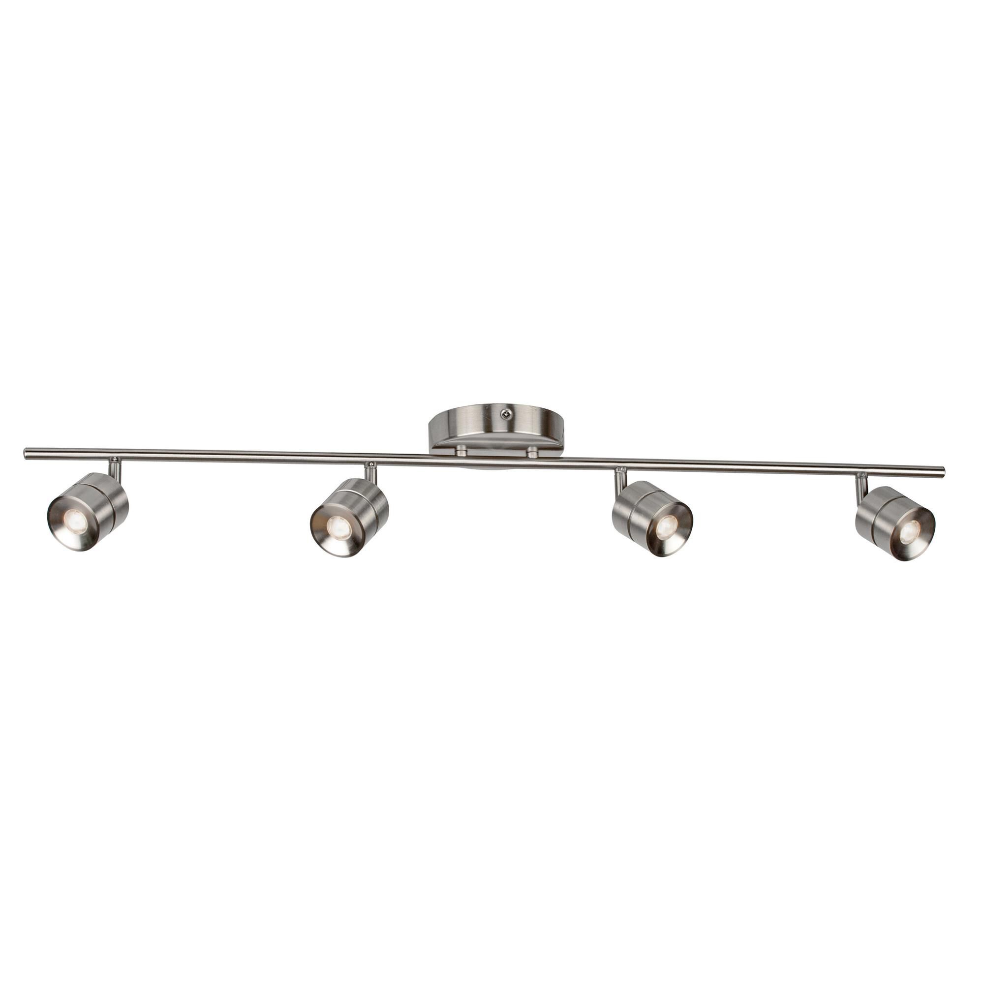 Shown in Satin Nickel finish and Satin Nickel, Frosted Steel, Acrylic shade and No Accent accent