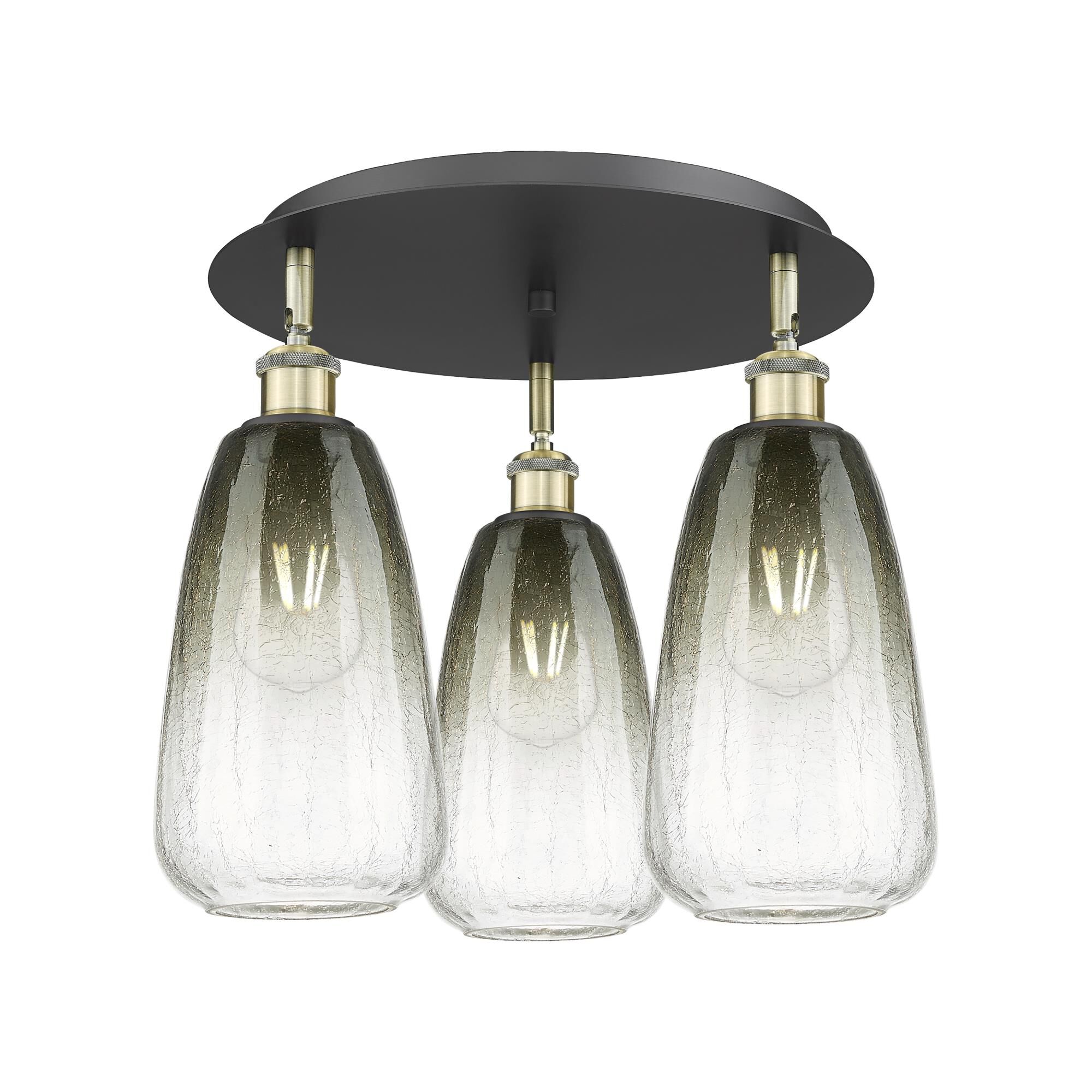 Bruno Marashlian Brookhaven Almond 18 Inch Flush Mount by Innovations Lighting