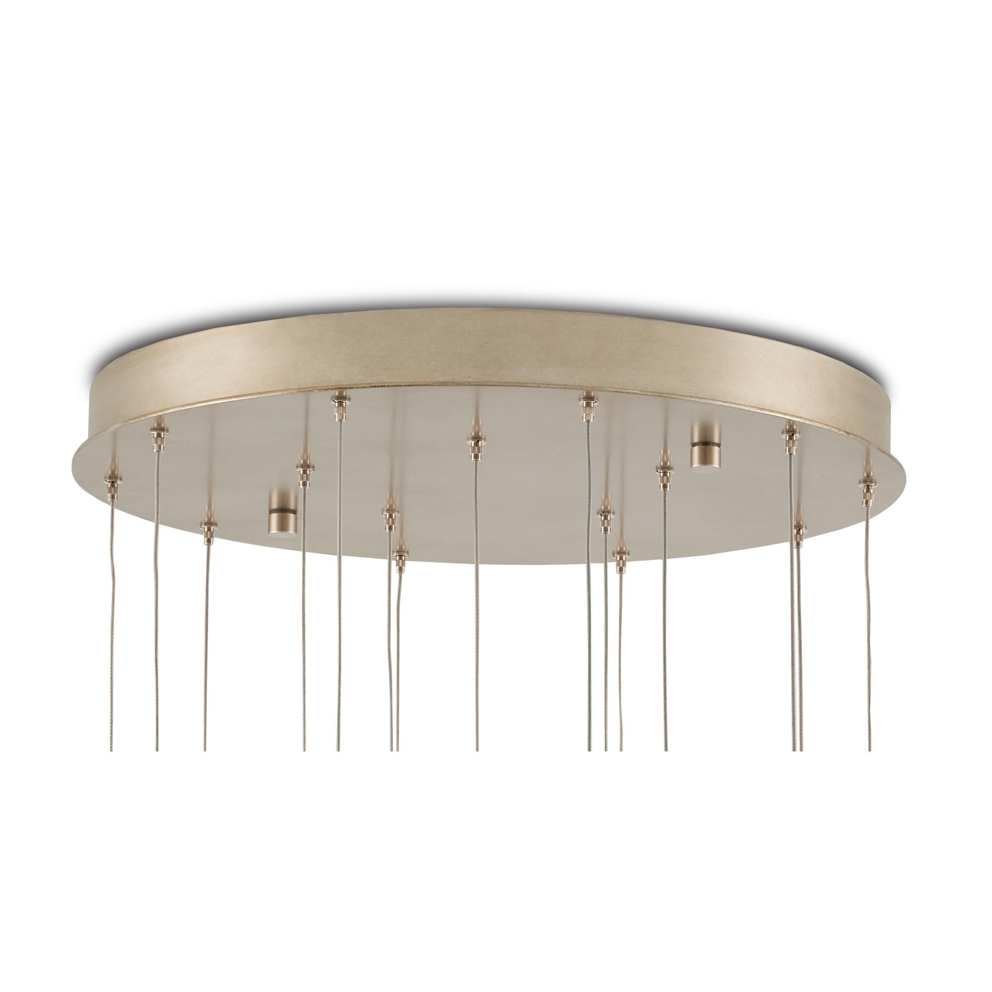 Shown in Antique Brass/Silver finish and Antique Brass/Brass shade