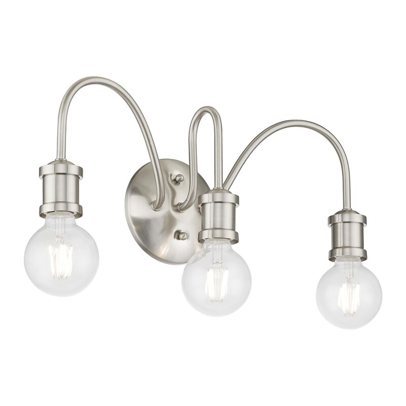 Lansdale 19 Inch 3 Light Bath Vanity Light by Livex Lighting