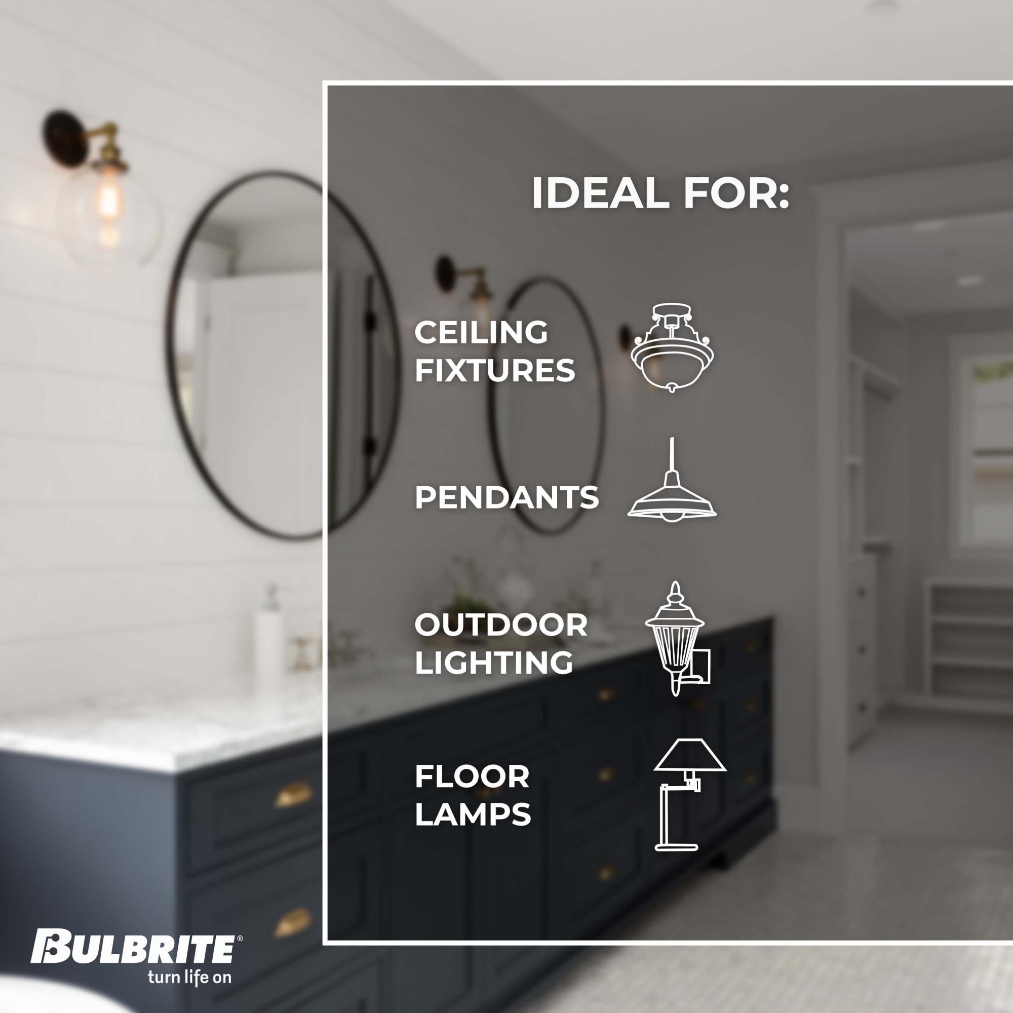 Dimmable 13 Watt 2700K ST18 LED Light Bulb by Bulbrite