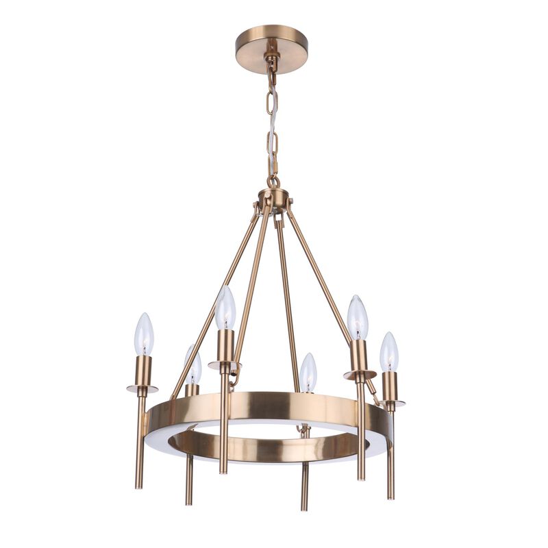 Larrson 17 Inch 6 Light Mini Chandelier by Craftmade