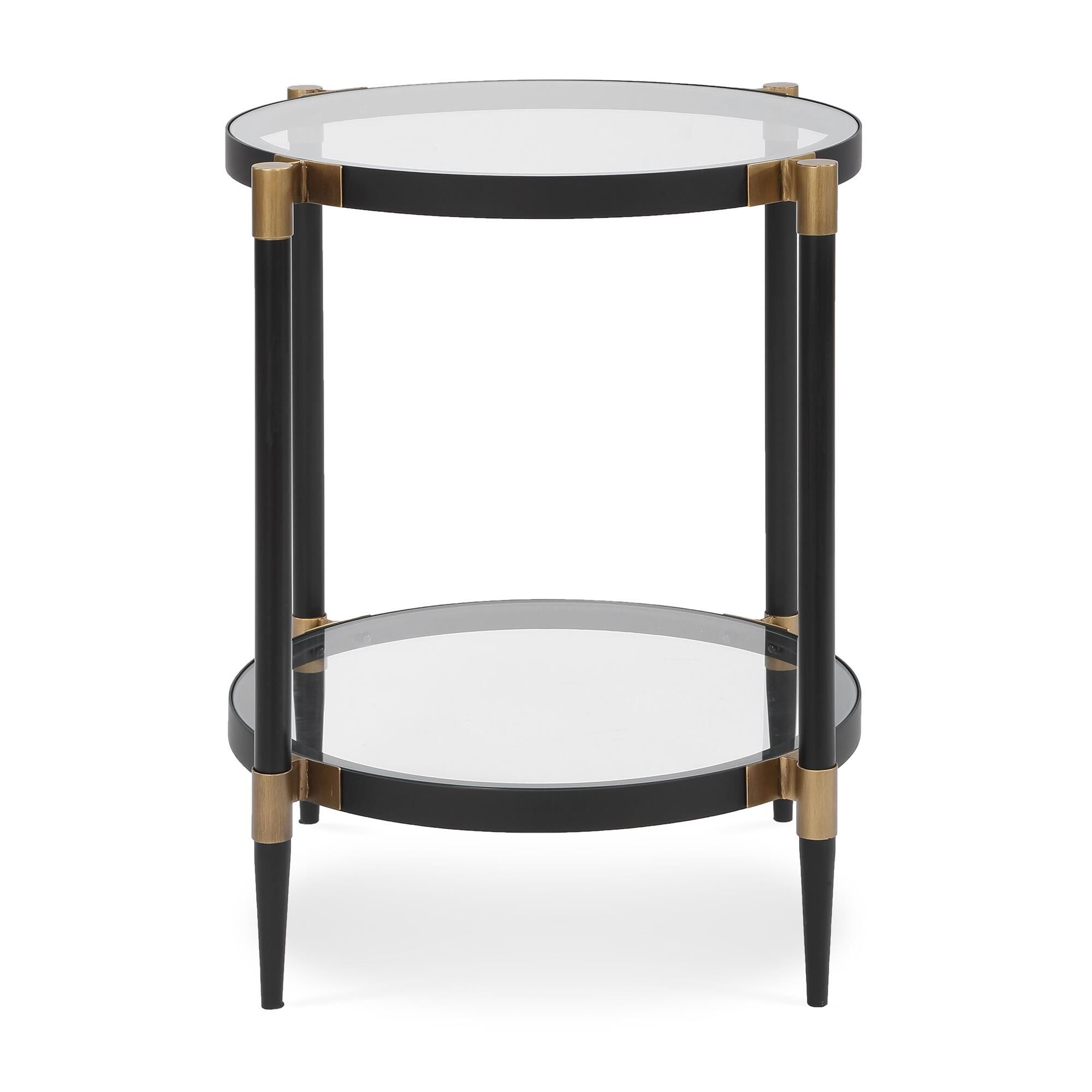 Shown in Black, Gold finish