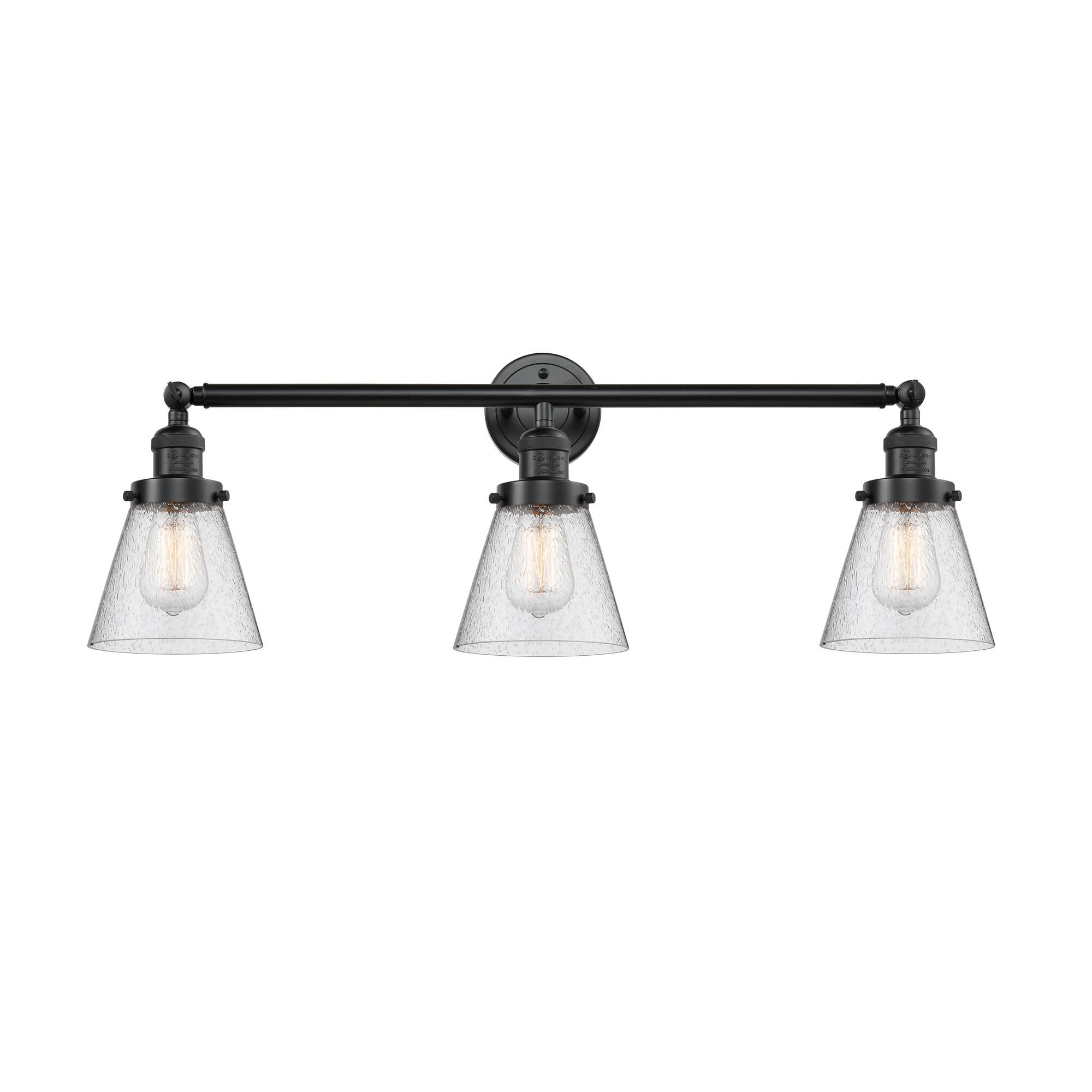 Shown in Oil Rubbed Bronze finish and Seedy glass