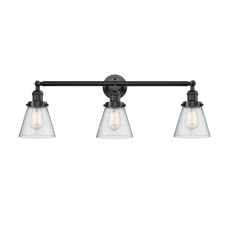 Bruno Marashlian Small Cone 30 Inch 3 Light Bath Vanity Light by Innovations Lighting
