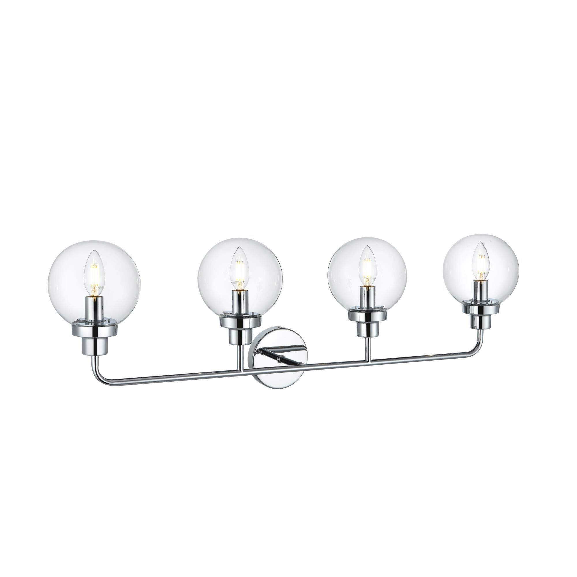 Shown in Chrome And Clear finish