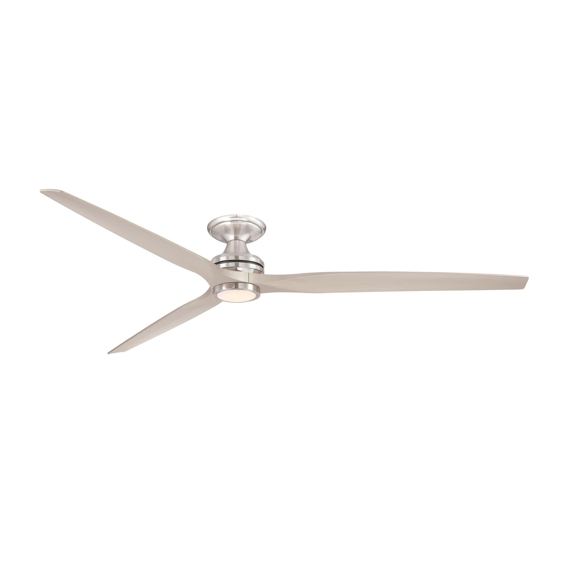 Spitfire 84 Inch Flush Mount Fan with Light Kit,