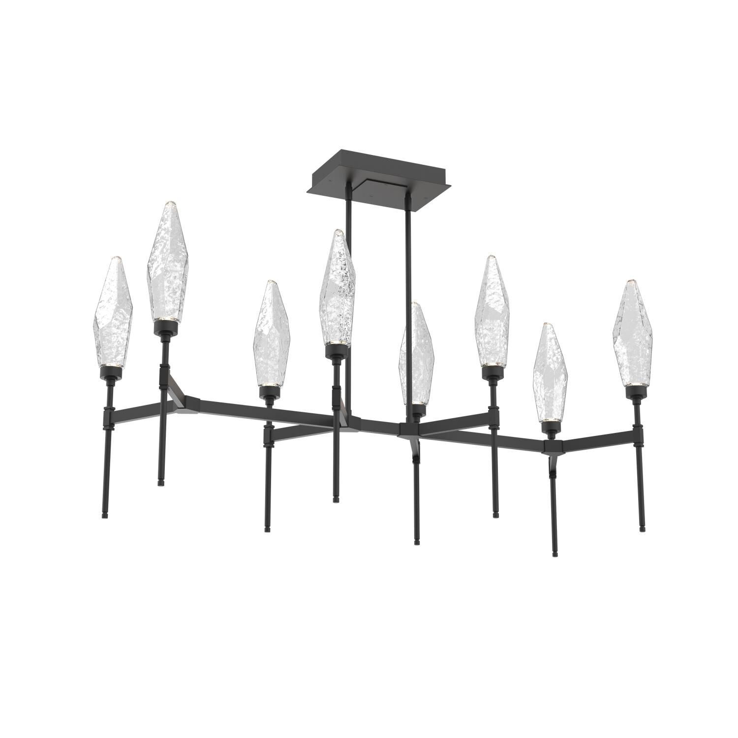 Shown in Matte Black finish and Clear glass