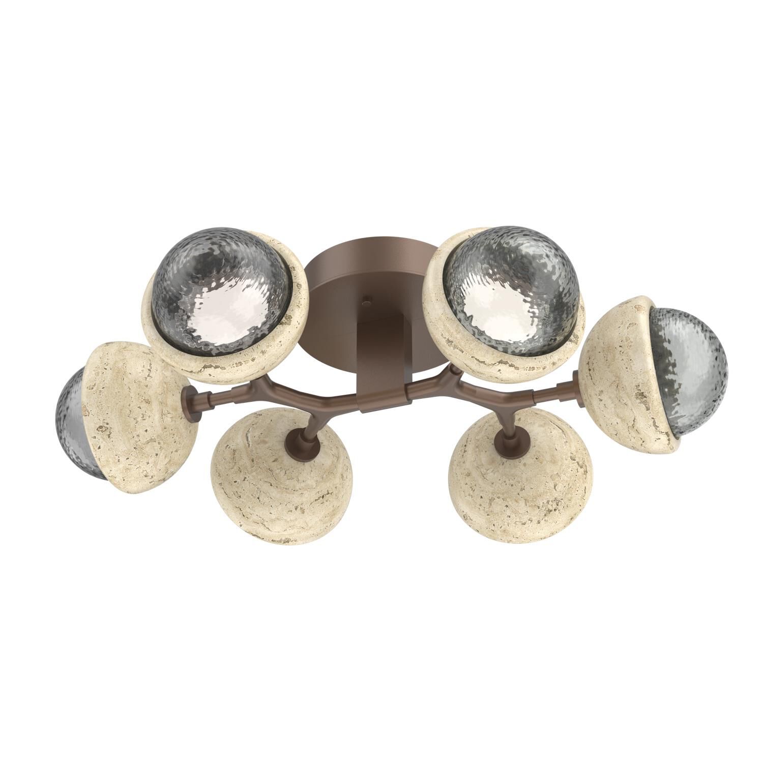Levi Wilson Cabochon 27 Inch Flush Mount by Hammerton Studio