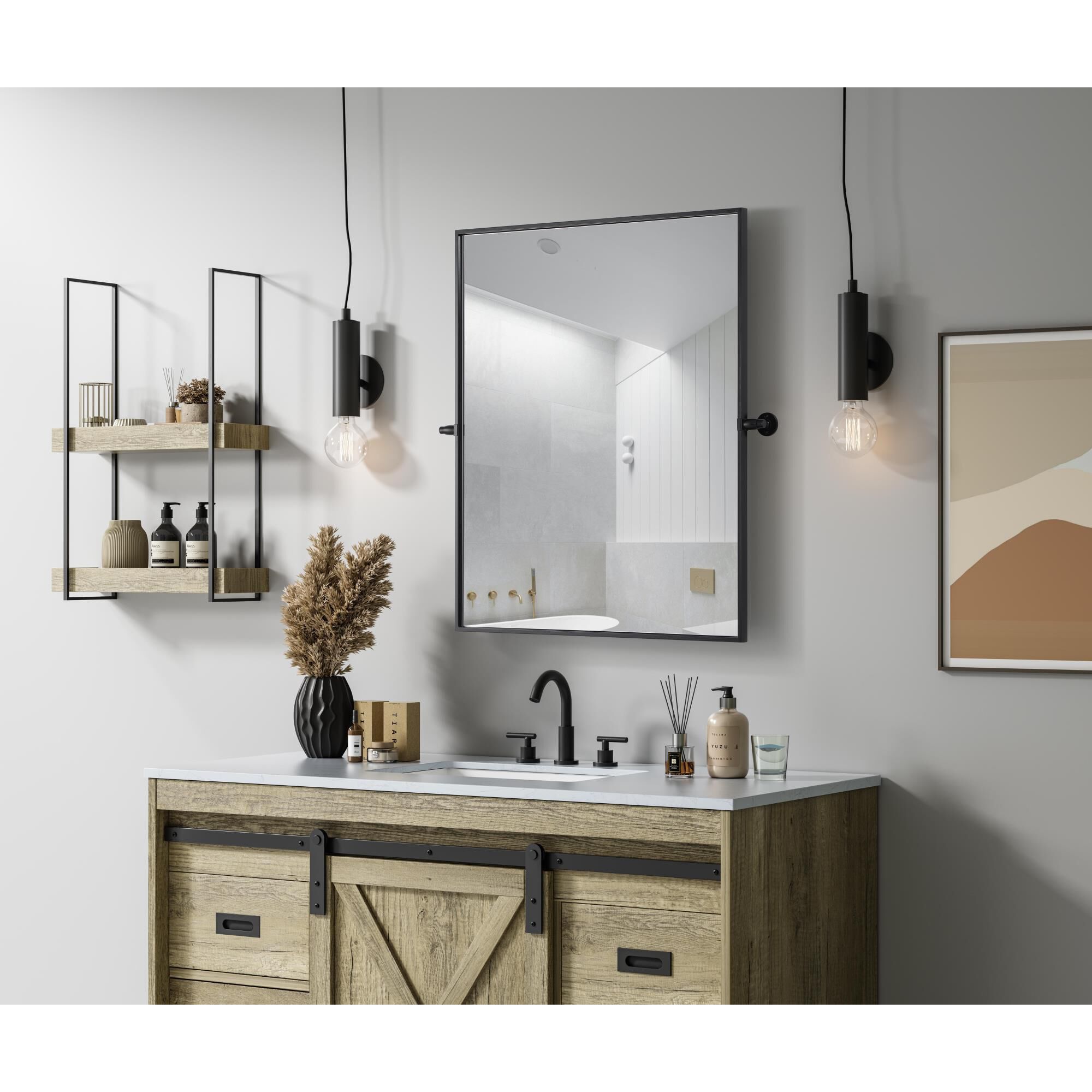 Amoura 36 Inch Deocrative Mirror by Elegant Dcor