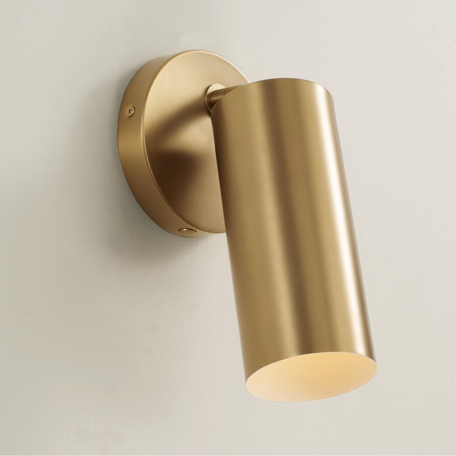 Shown in Aged Brass finish and Aged Brass Metal  With White Interior shade