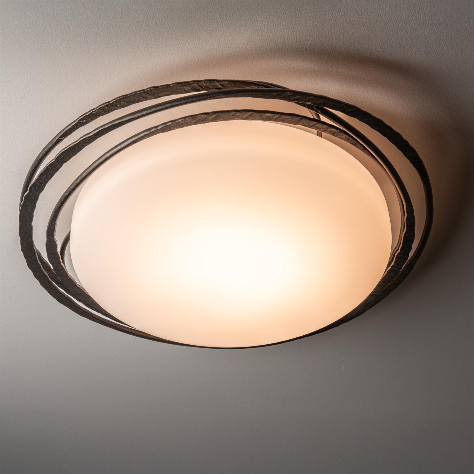 Shown in Oil Rubbed Bronze finish and Opal glass