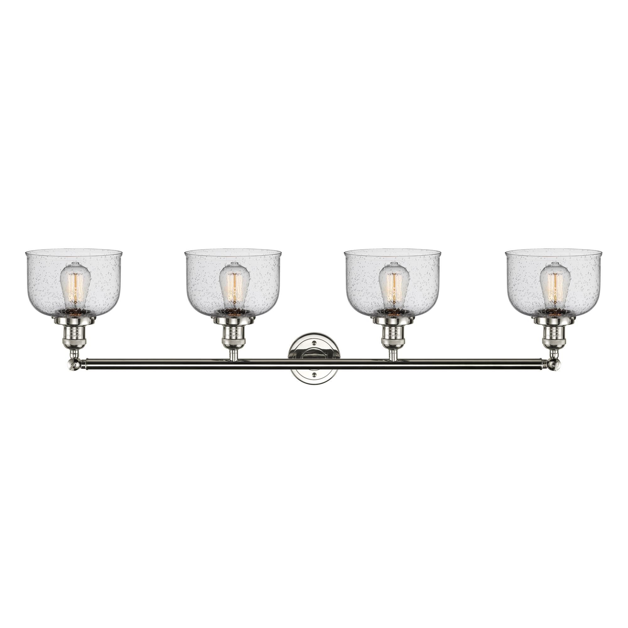 Shown in Polished Nickel finish and Seedy glass
