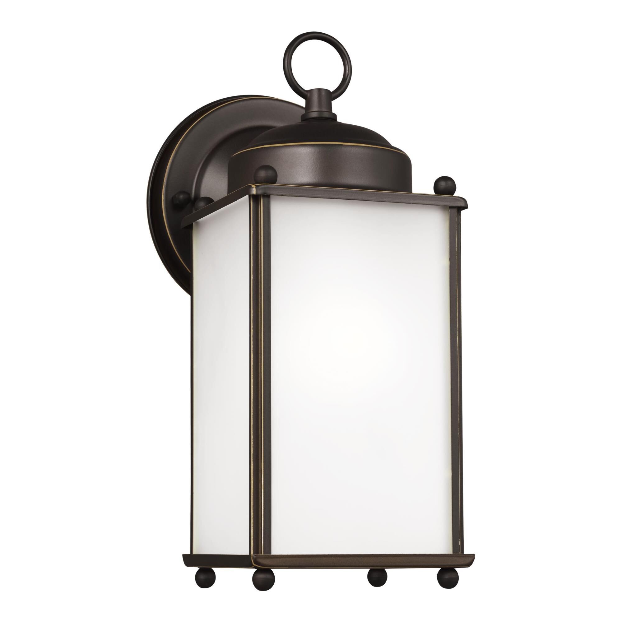 Shown in Antique Bronze finish and Satin Etched glass