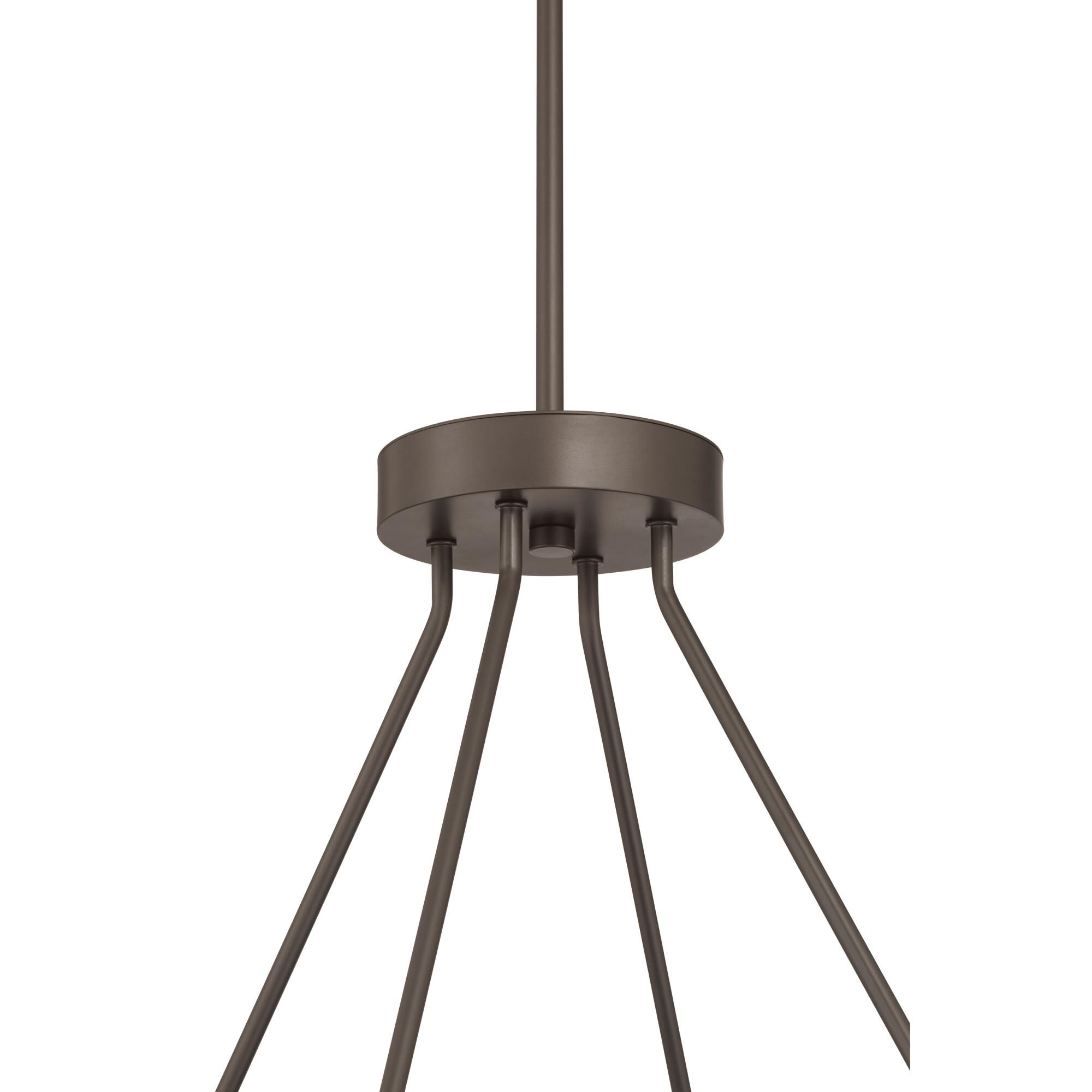 Shown in Dark Bronze finish and Etched Opal glass