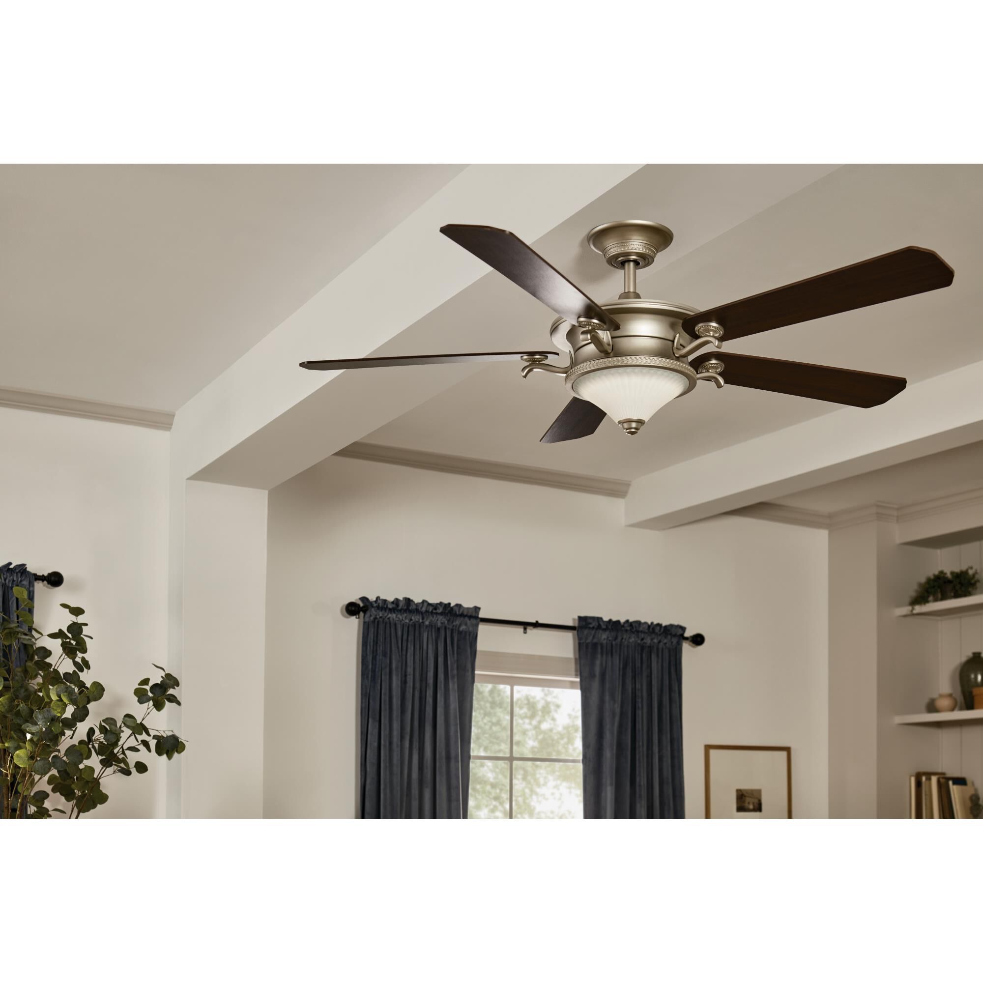 Shown in Brushed Nickel finish and Frosted glass