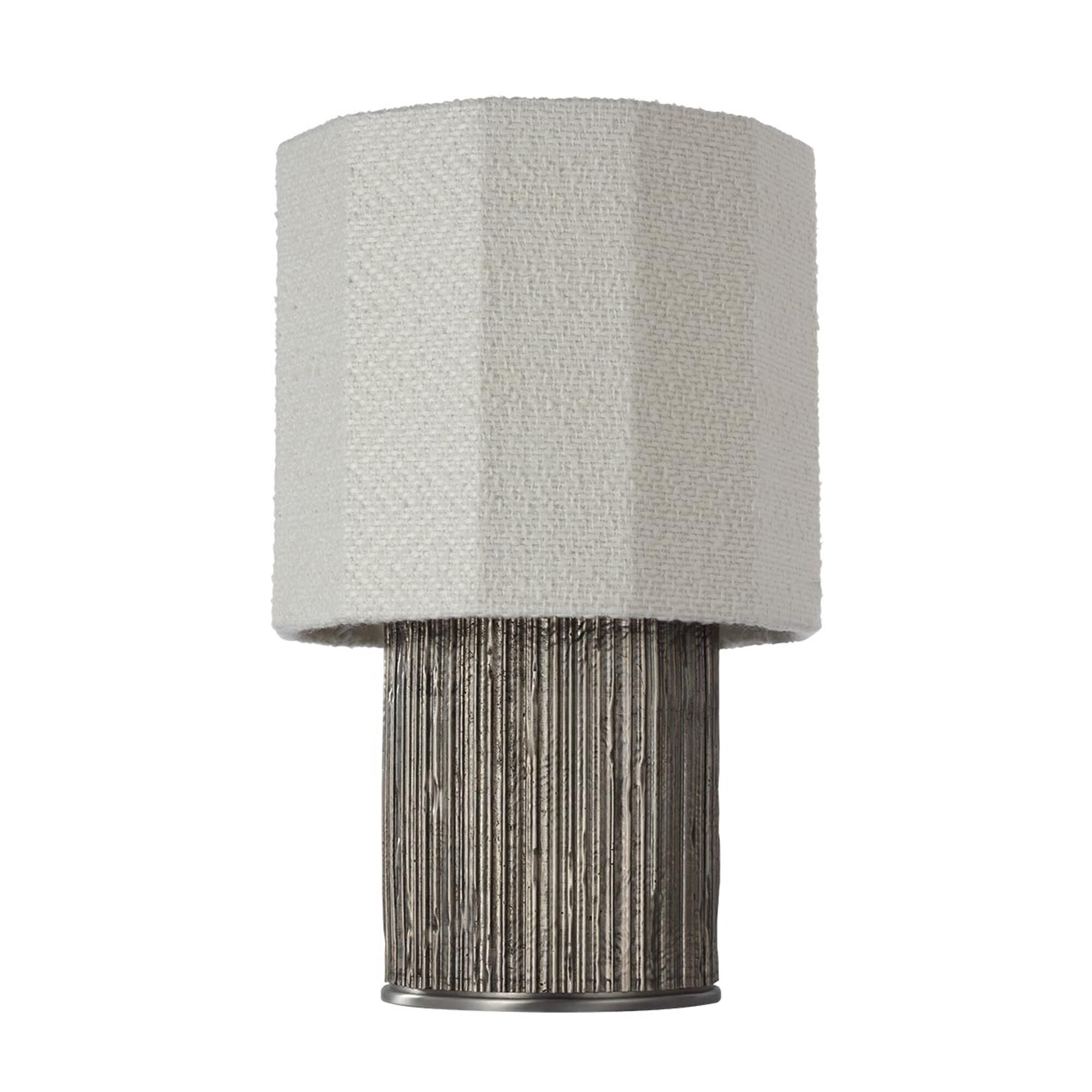 Shown in Ridged Graphite finish and Decorative Boucle shade