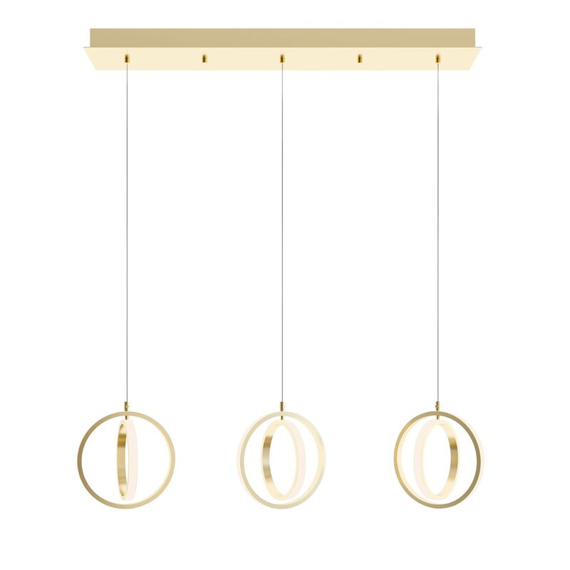 Lock 36 Inch 3 Light LED Linear Suspension Light by AFX Lighting