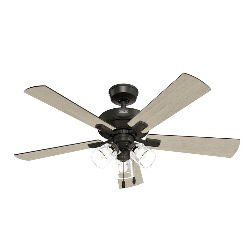 Crestfield Hunter Express 52 Inch Ceiling Fan with Light Kit by Hunter Fan