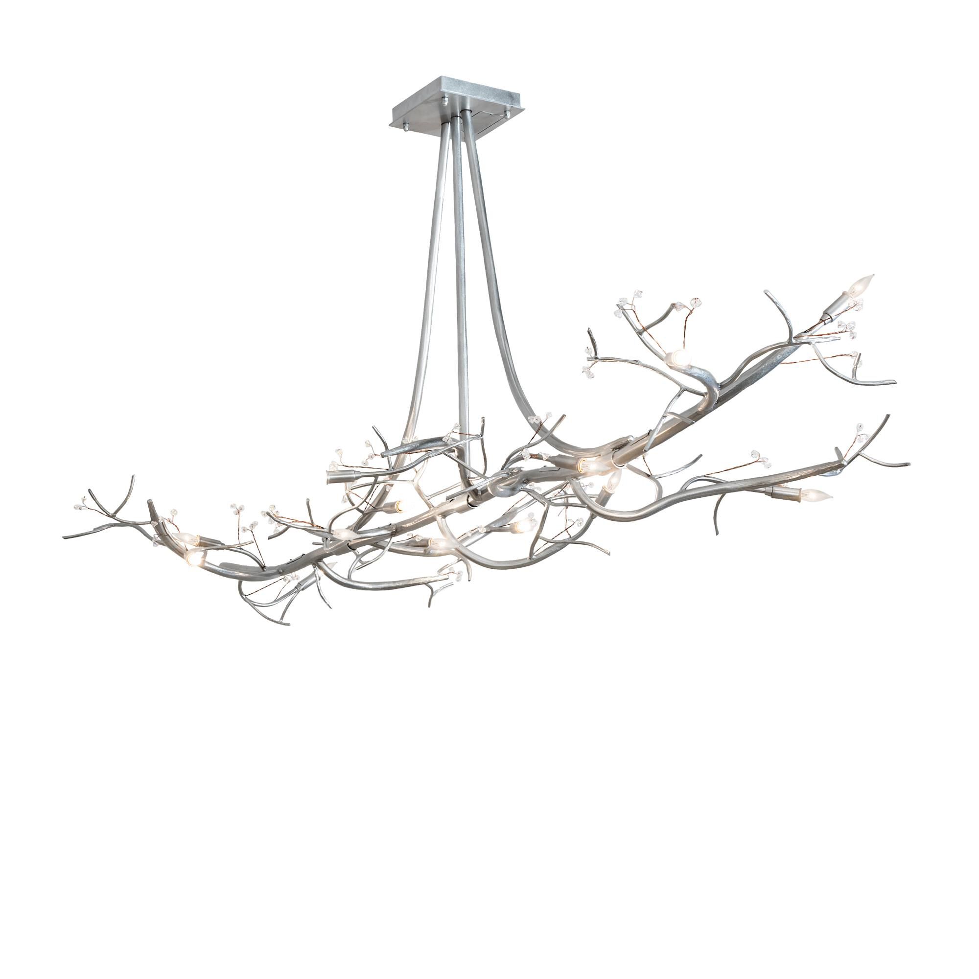 Winter Solstice 72 Inch 12 Light LED Linear Suspension Light by Meyda Lighting