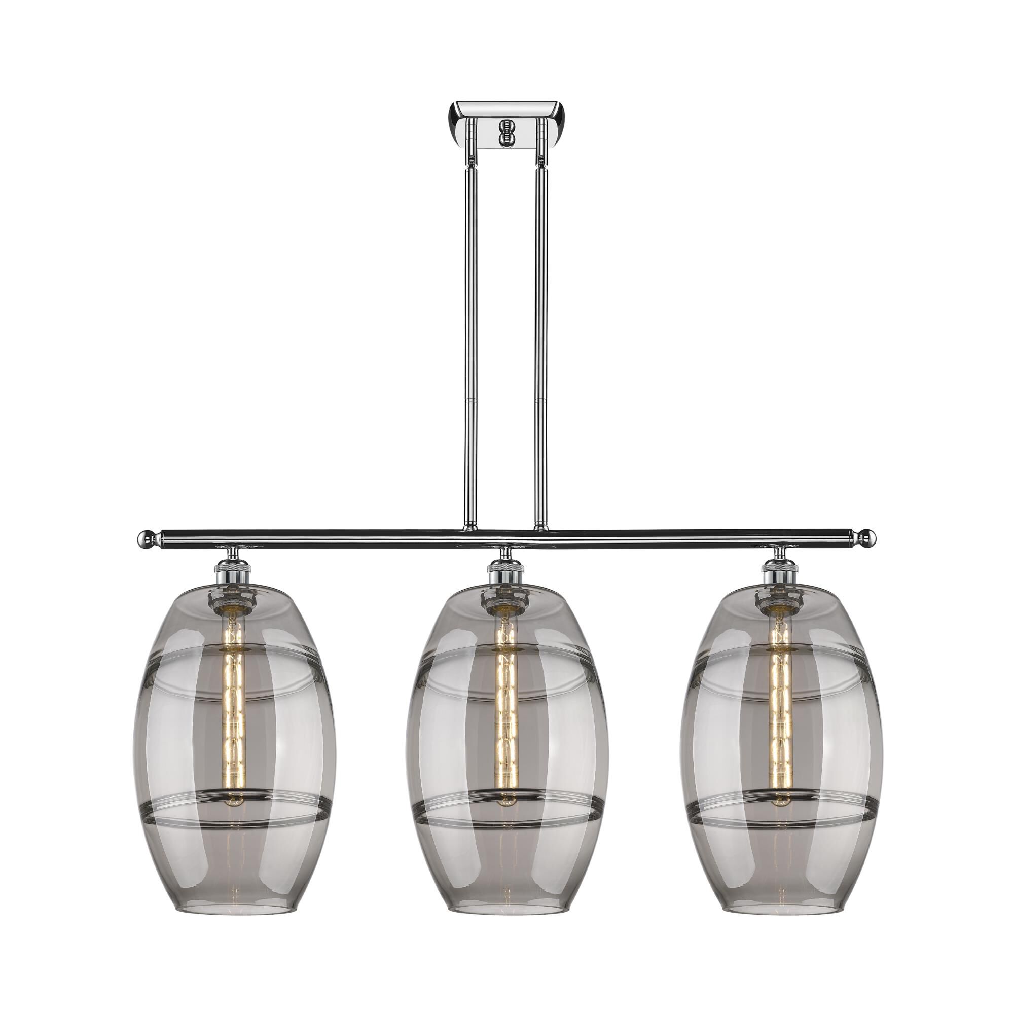 Shown in Polished Chrome finish and Light Smoke glass