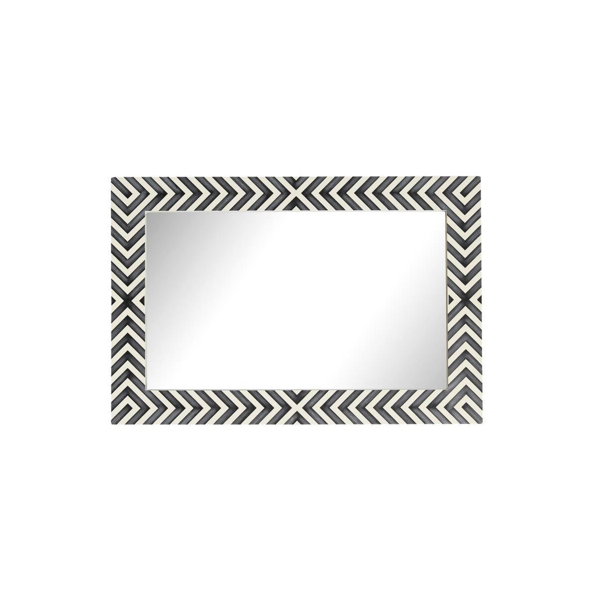 Rectangular mirror 30x20 inch in chevron Wall Mirror by Elegant Decor