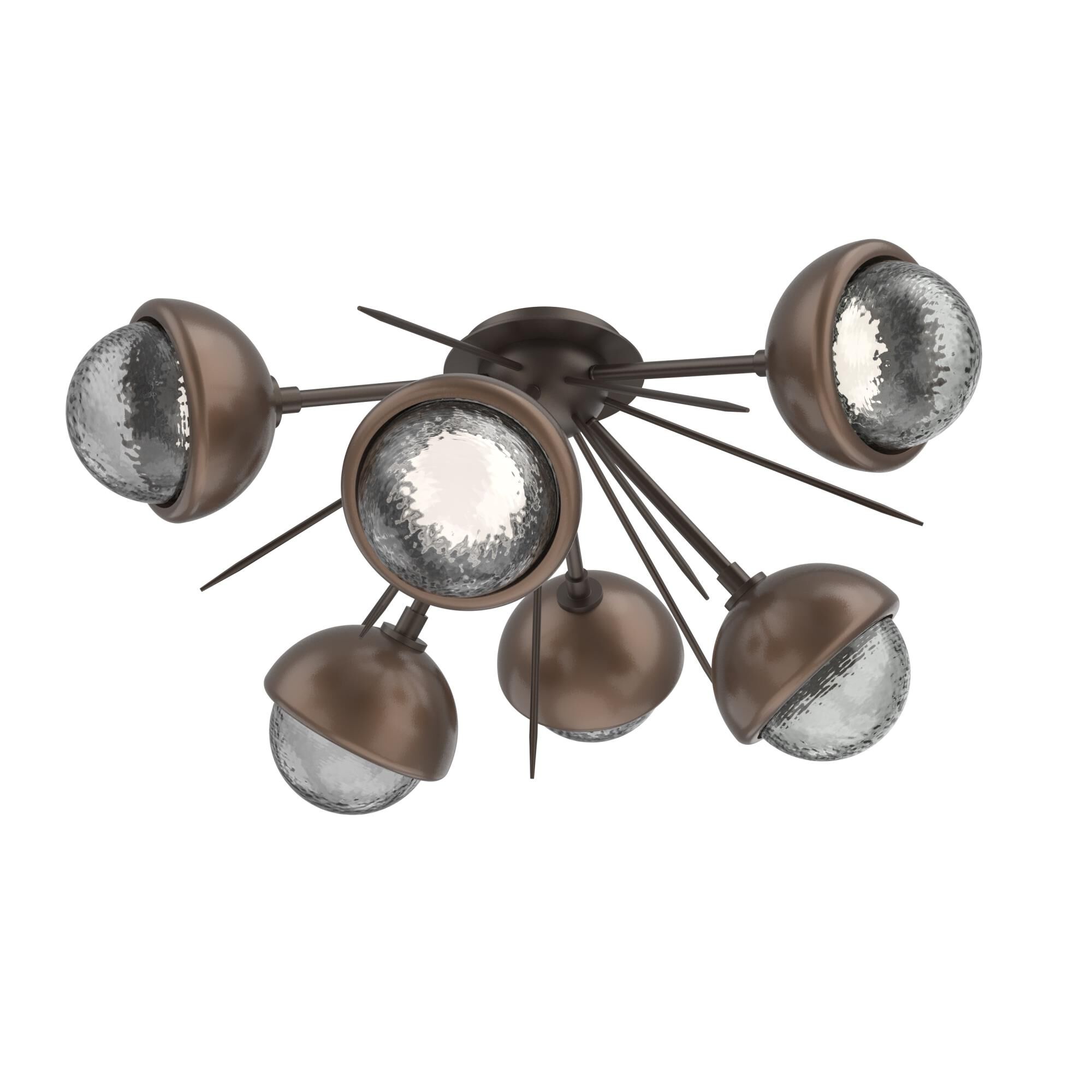 Shown in Flat Bronze finish and Smoke glass and Burnished Bronze accent