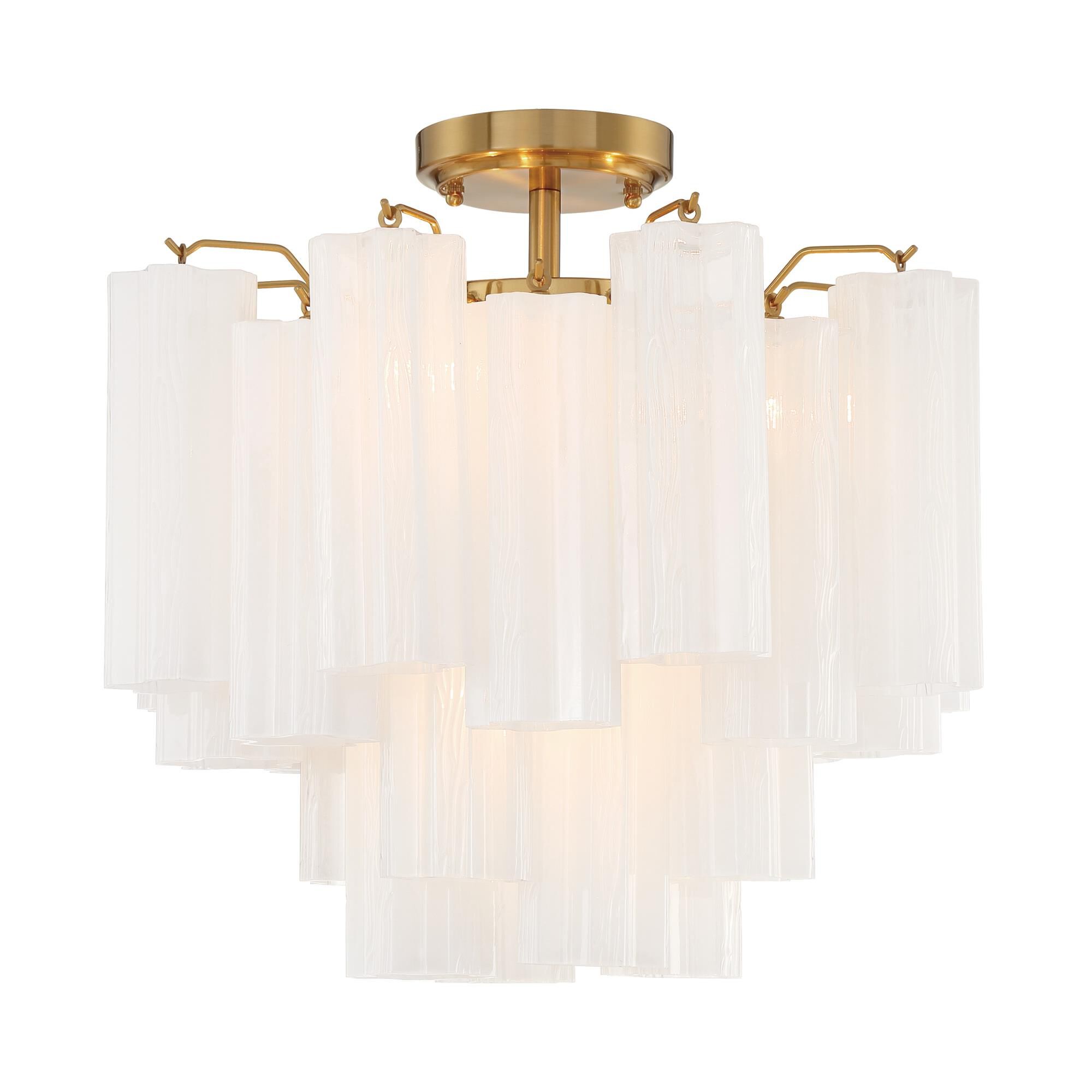 Addis 18 Inch Semi Flush Mount by Crystorama