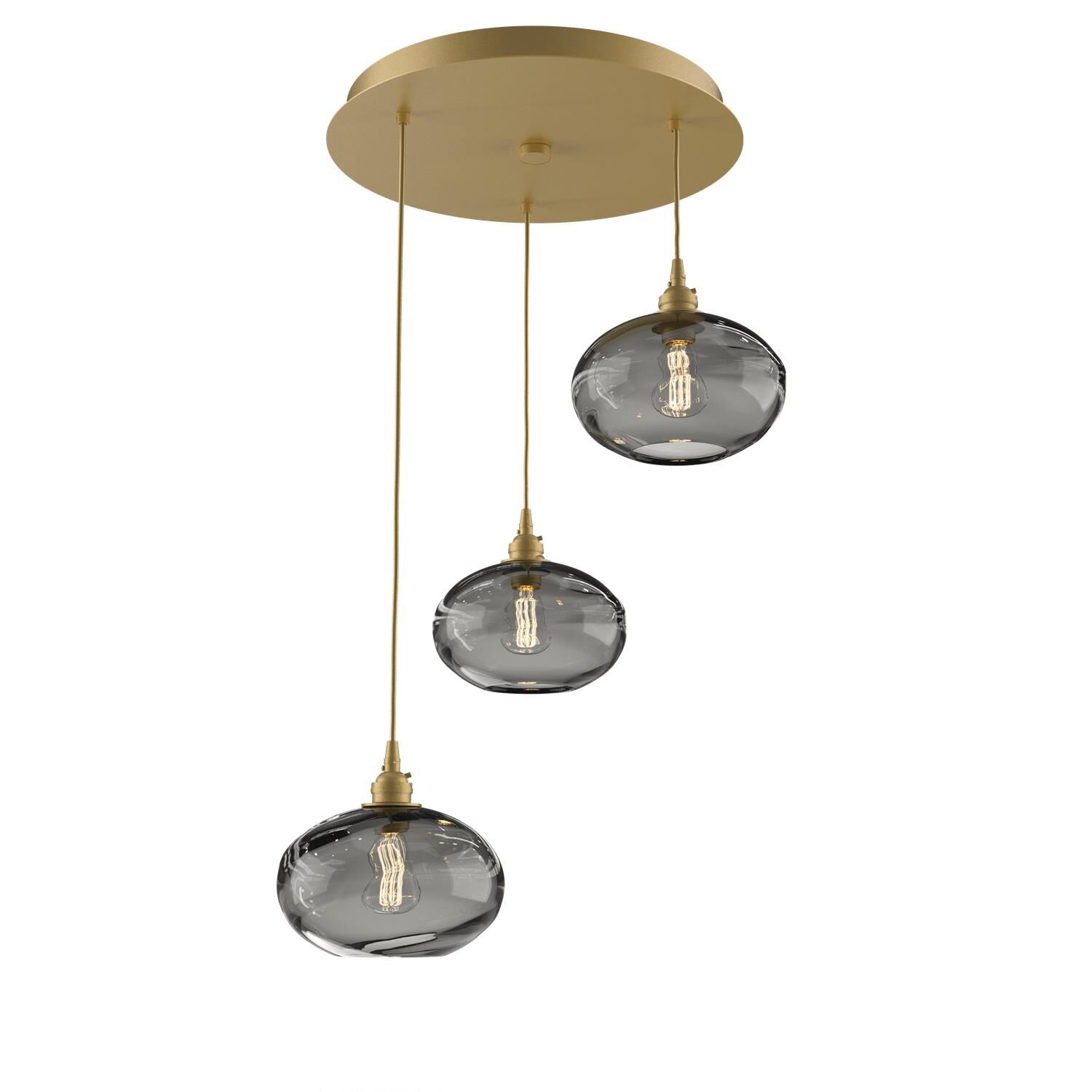 Coppa 20 Inch 3 Light Multi Light Pendant by Hammerton Studio