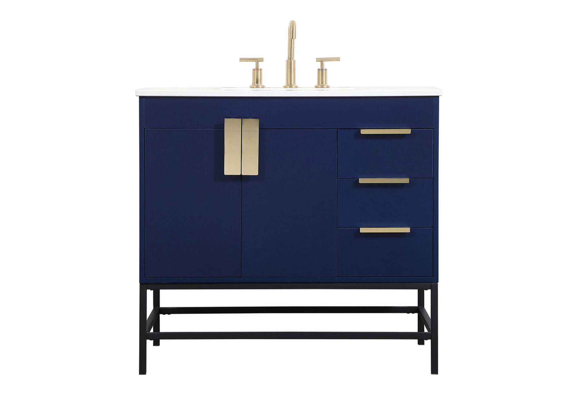 Shown in Blue finish