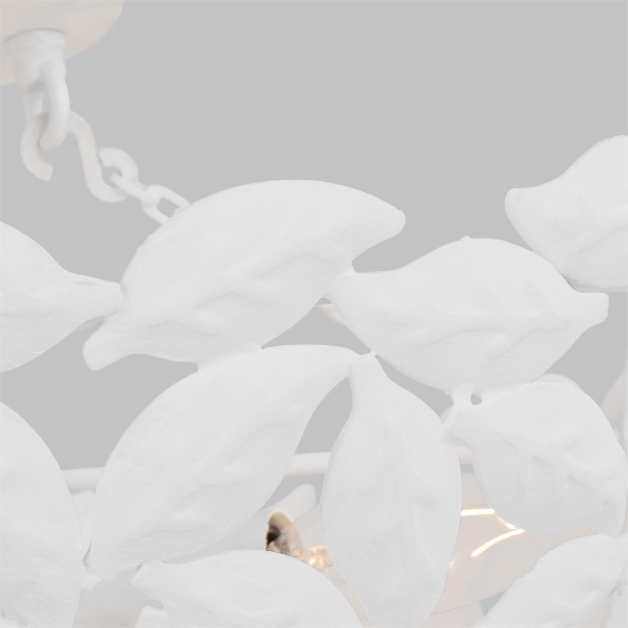Shown in Textured White finish and Textured White Steel shade