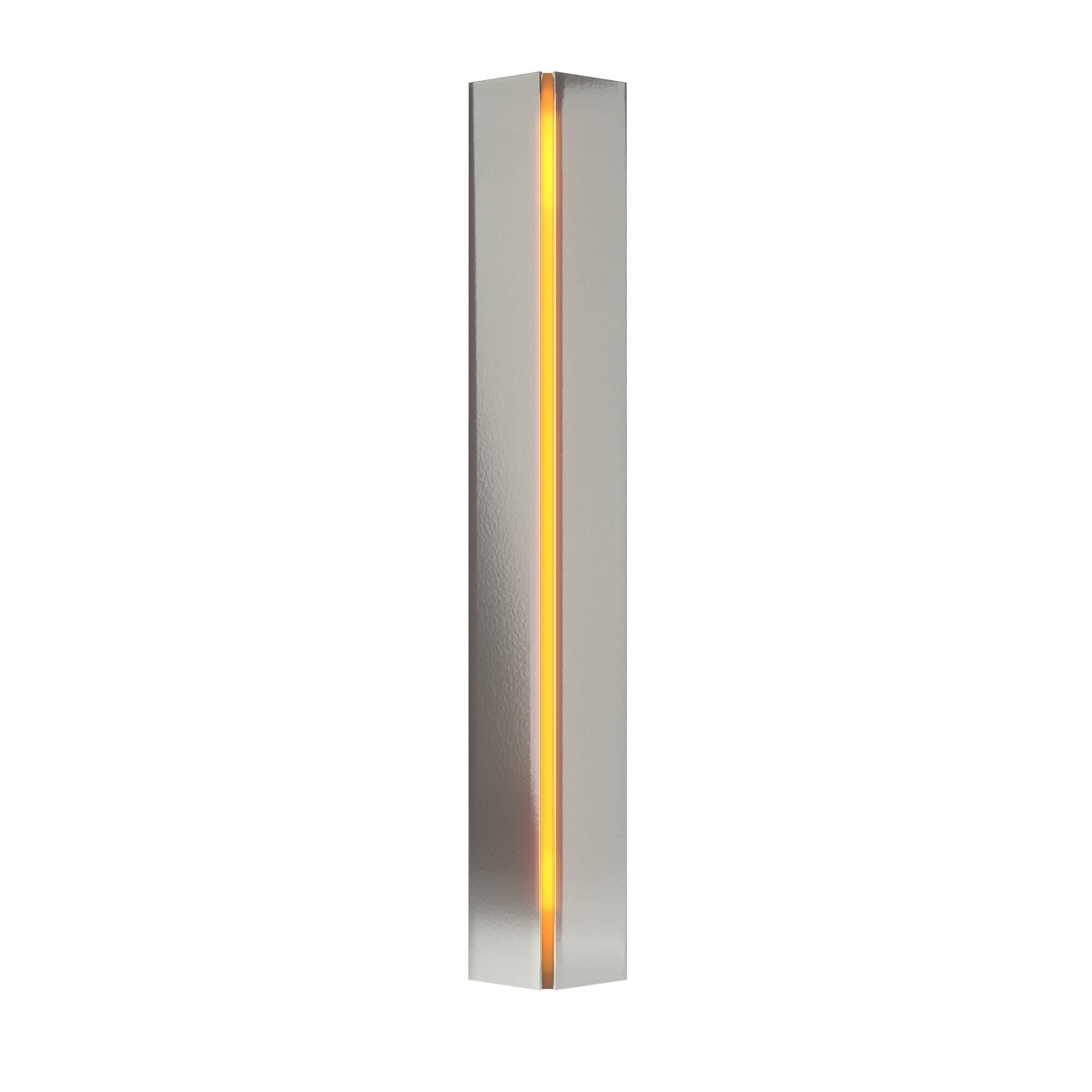Shown in Sterling finish and Amber glass