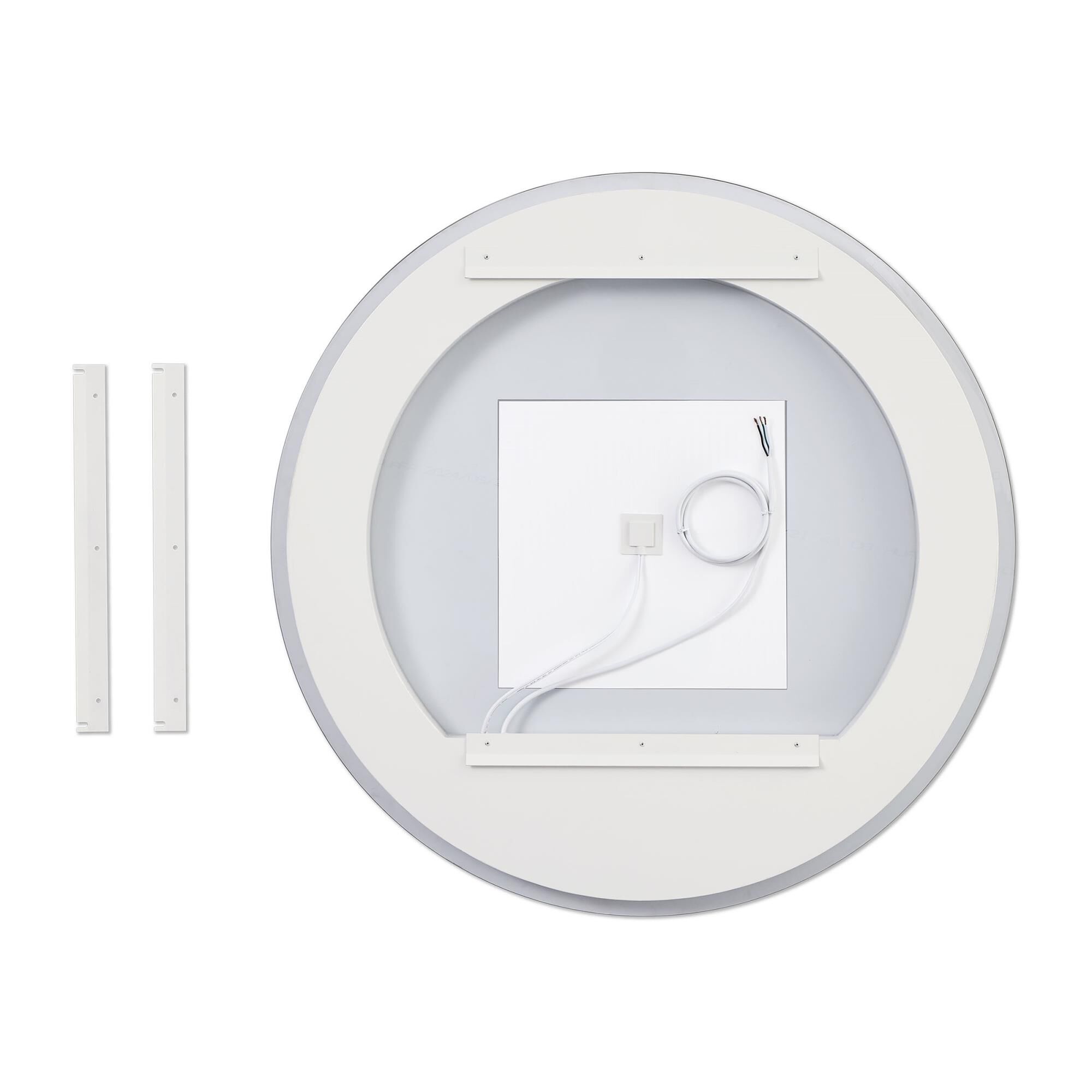 Shown in Might Bright White finish and Mirror Glass shade