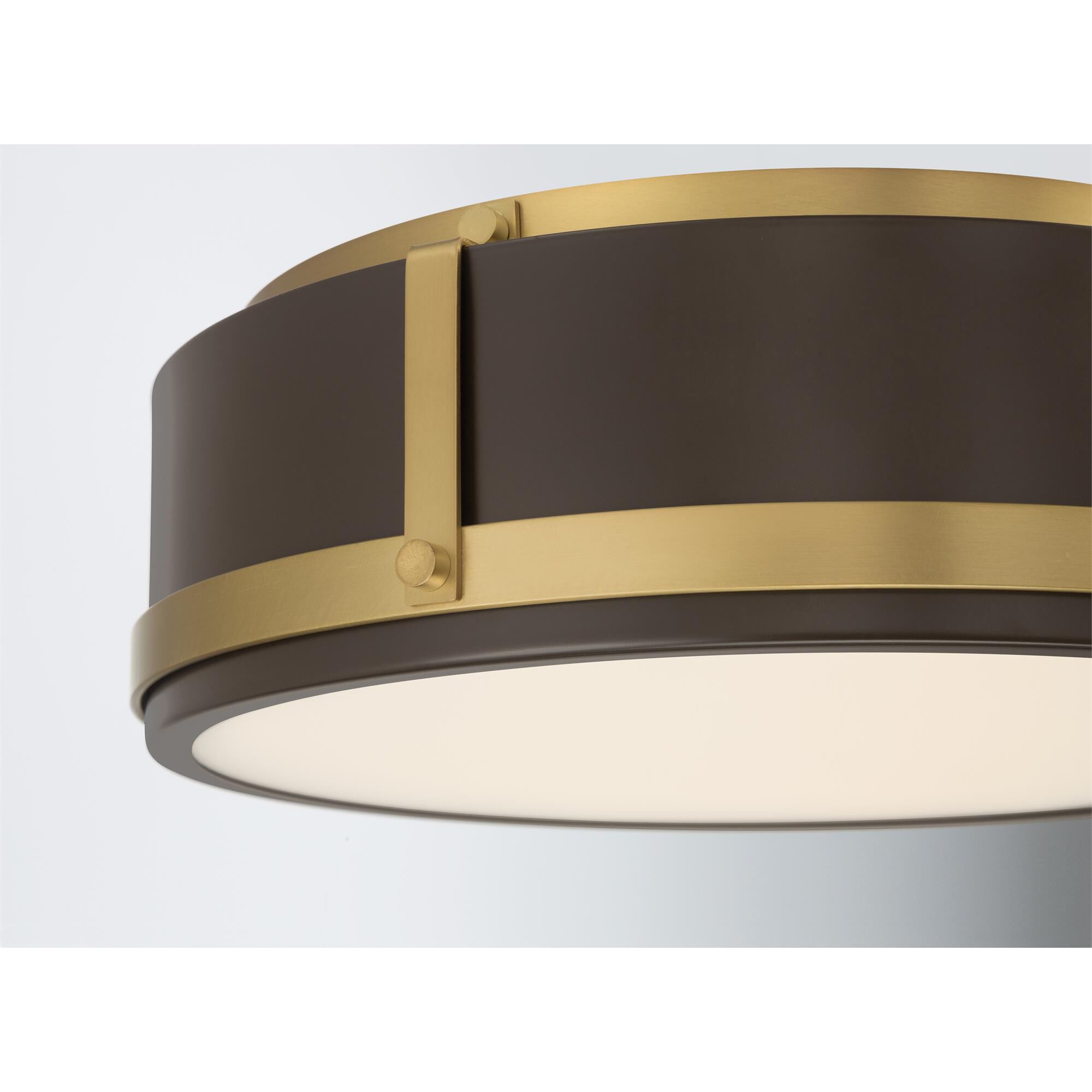 Shown in Legacy Brass and Dark Bronze finish and Etched Opal glass