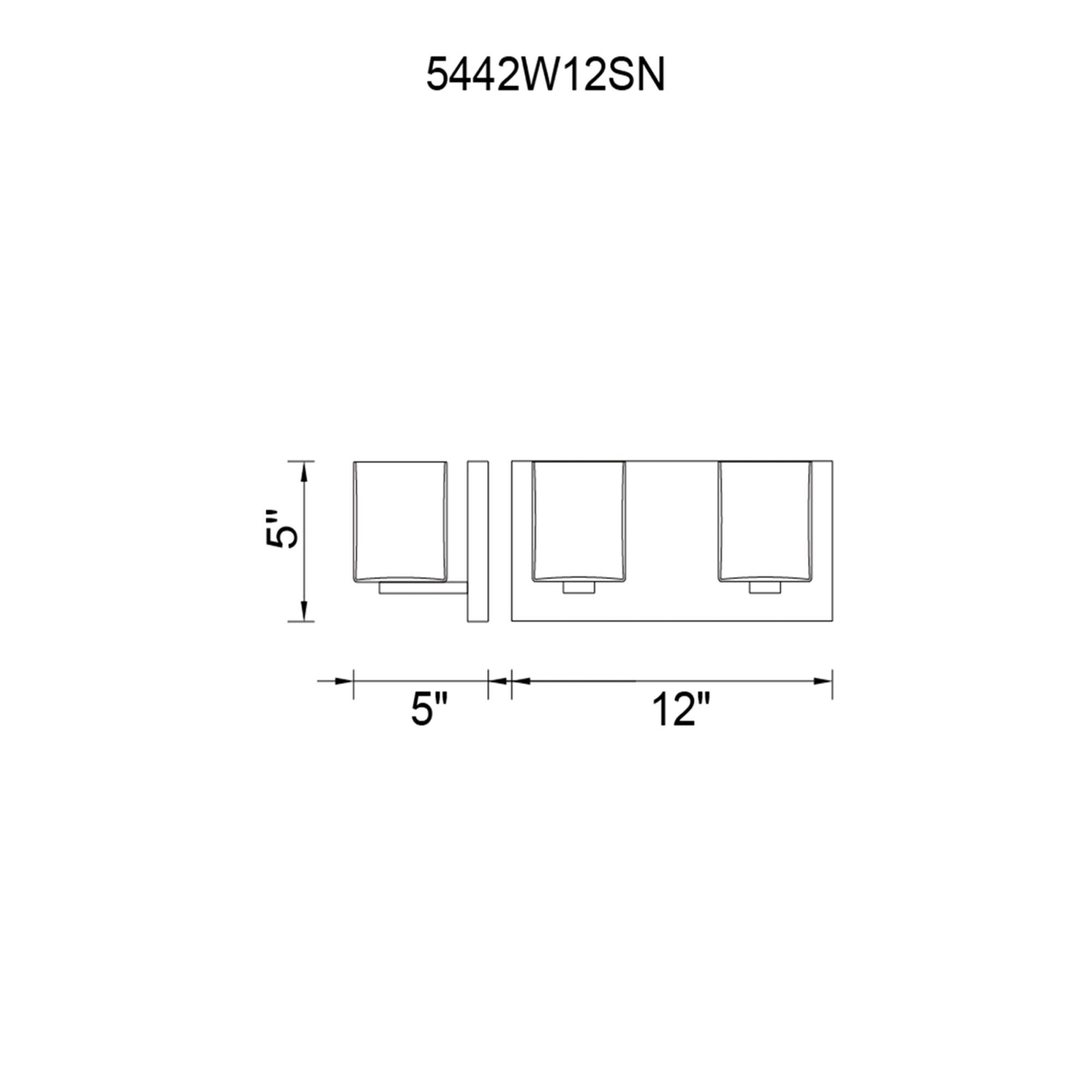 Shown in Satin Nickel finish and White shade