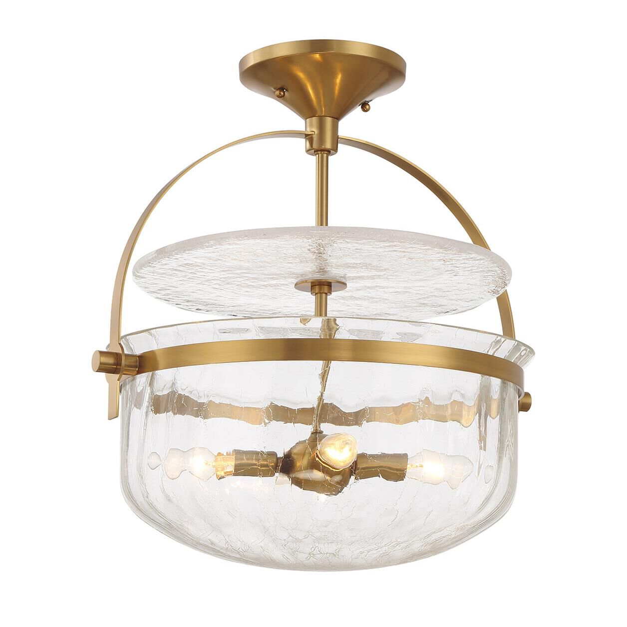 Denmar 18 Inch Semi Flush Mount by Savoy House