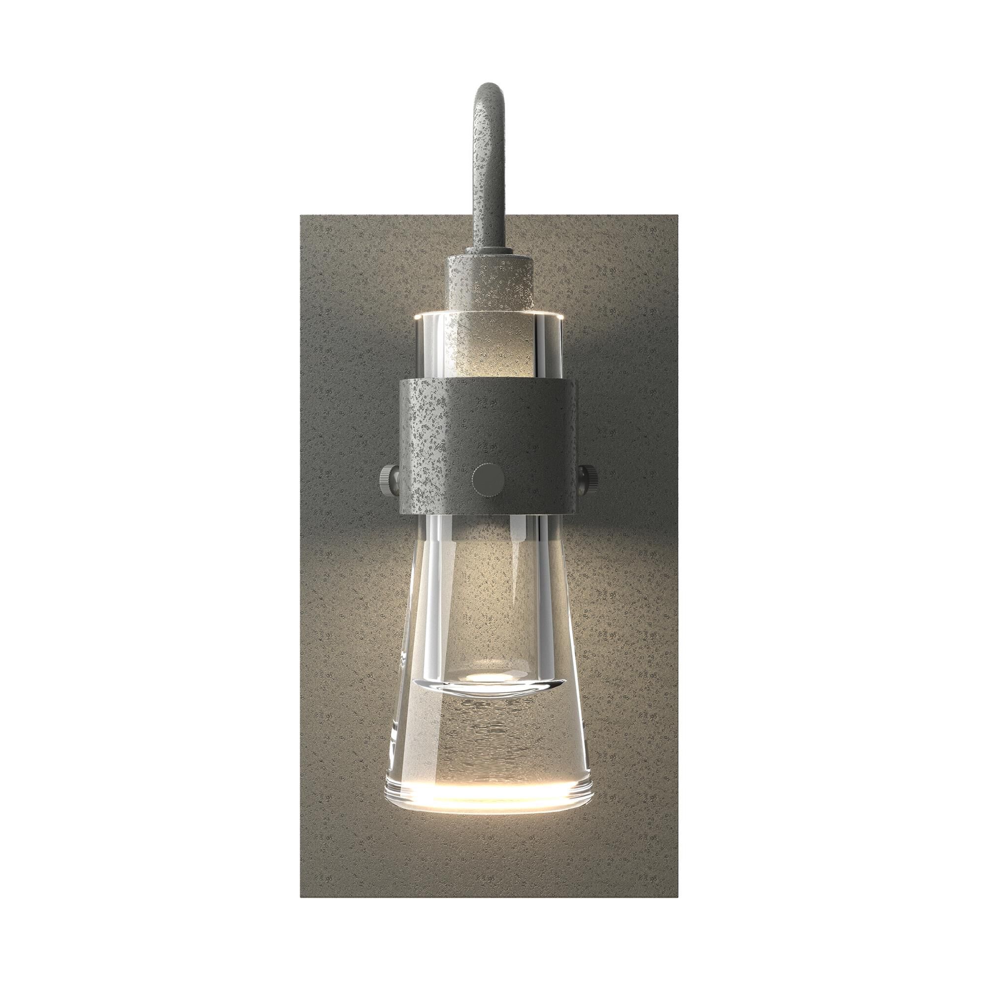 Shown in Natural Iron finish and Clear  glass