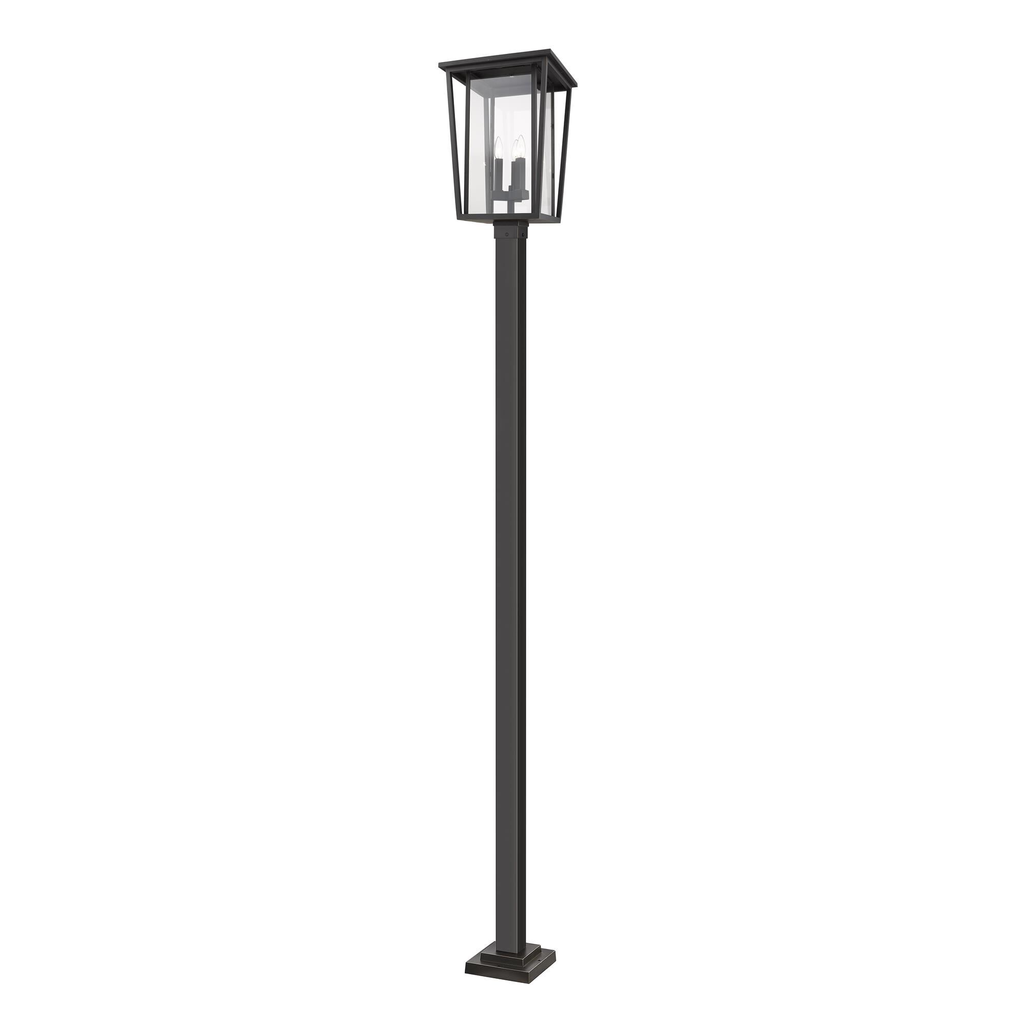 Seoul 117 Inch Tall 3 Light Outdoor Post Lamp by Z-Lite