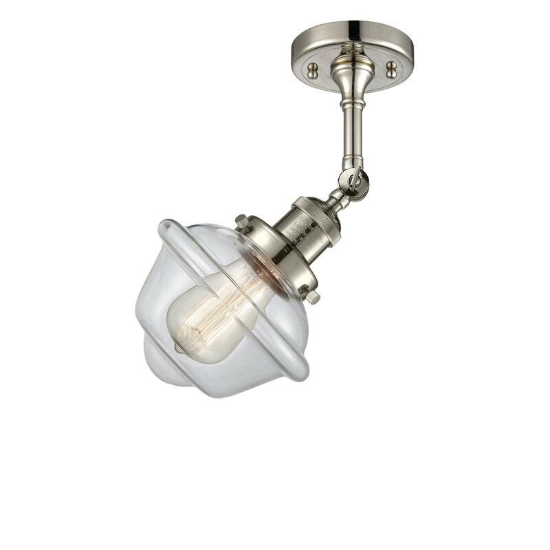 Bruno Marashlian Small Oxford 7 Inch 1 Light Semi Flush Mount by Innovations Lighting