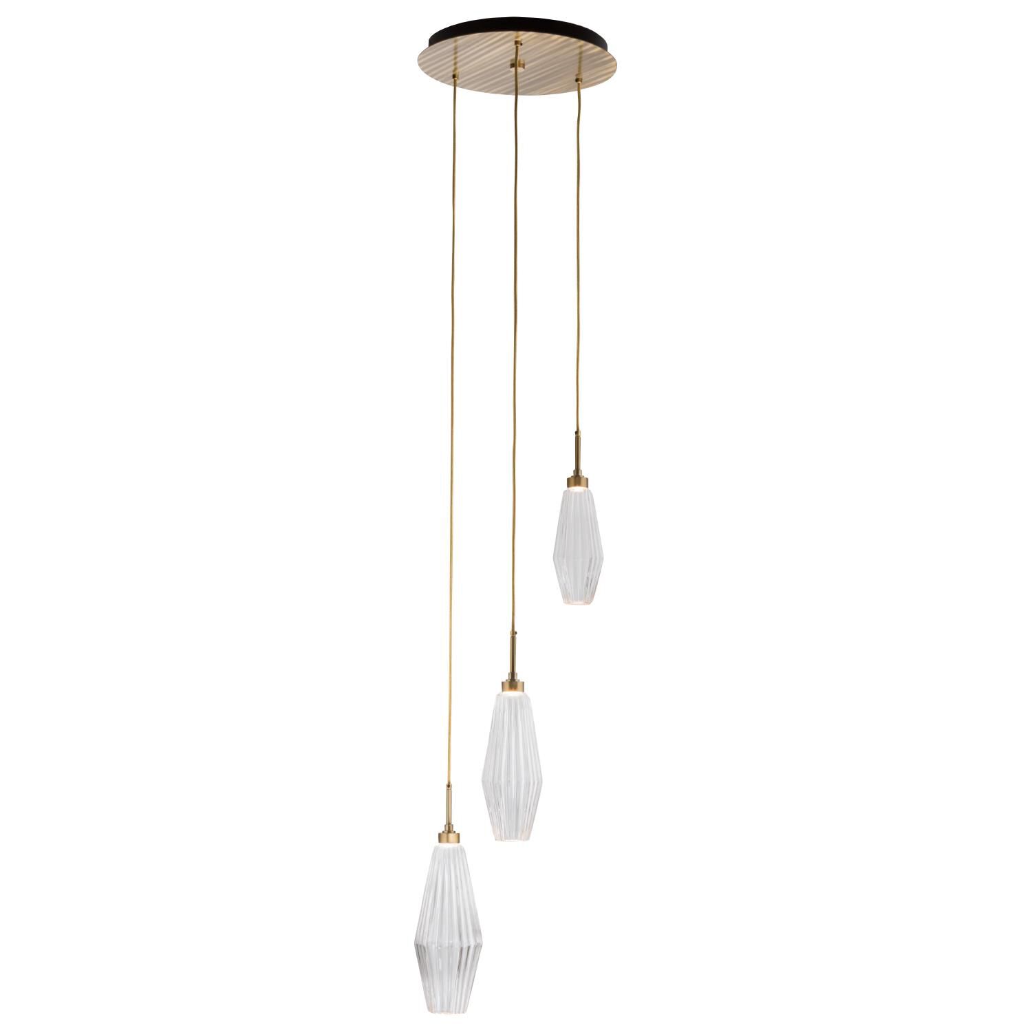 Aalto 17 Inch 3 Light LED Multi Light Pendant by Hammerton Studio