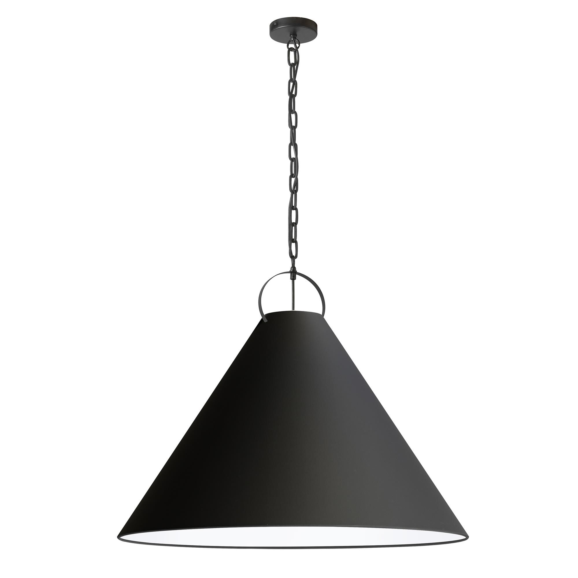 Shown in Black finish and Black shade