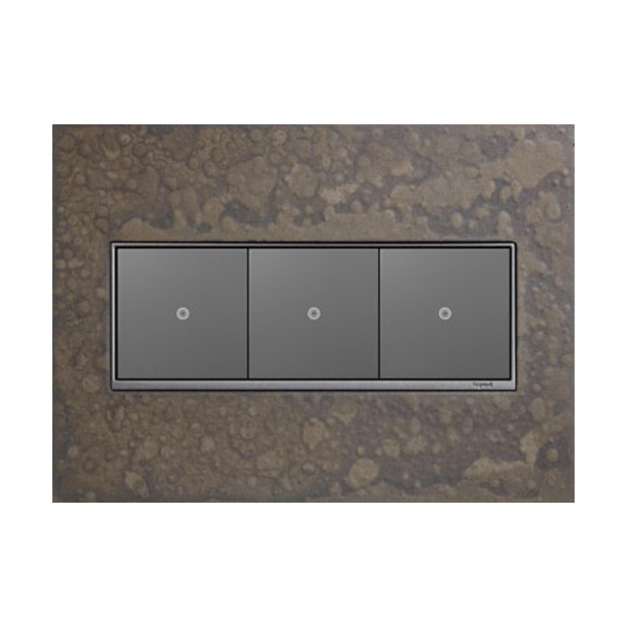 adorne Hubbardton Forge 3 Gang Wall Plate by Legrand