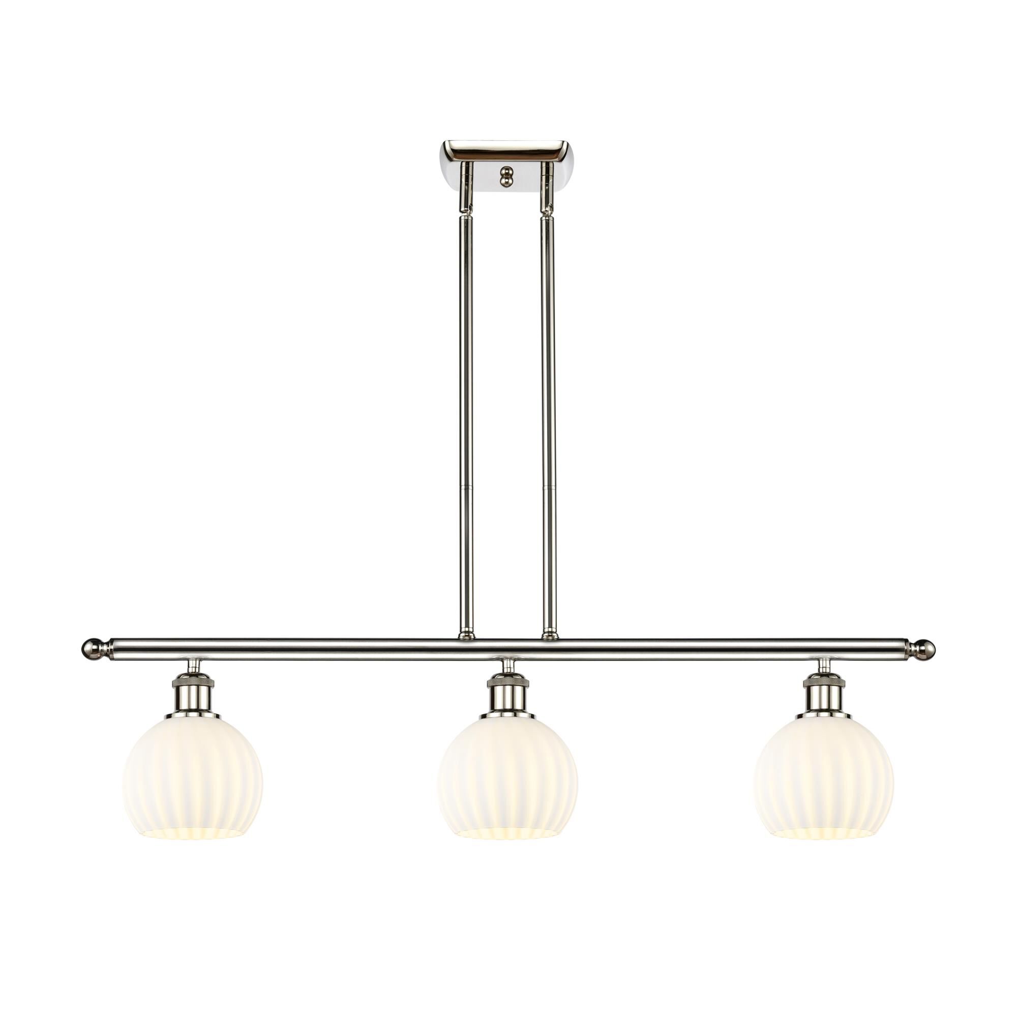 Bruno Marashlian White Venetian 36 Inch Linear Suspension Light by Innovations Lighting