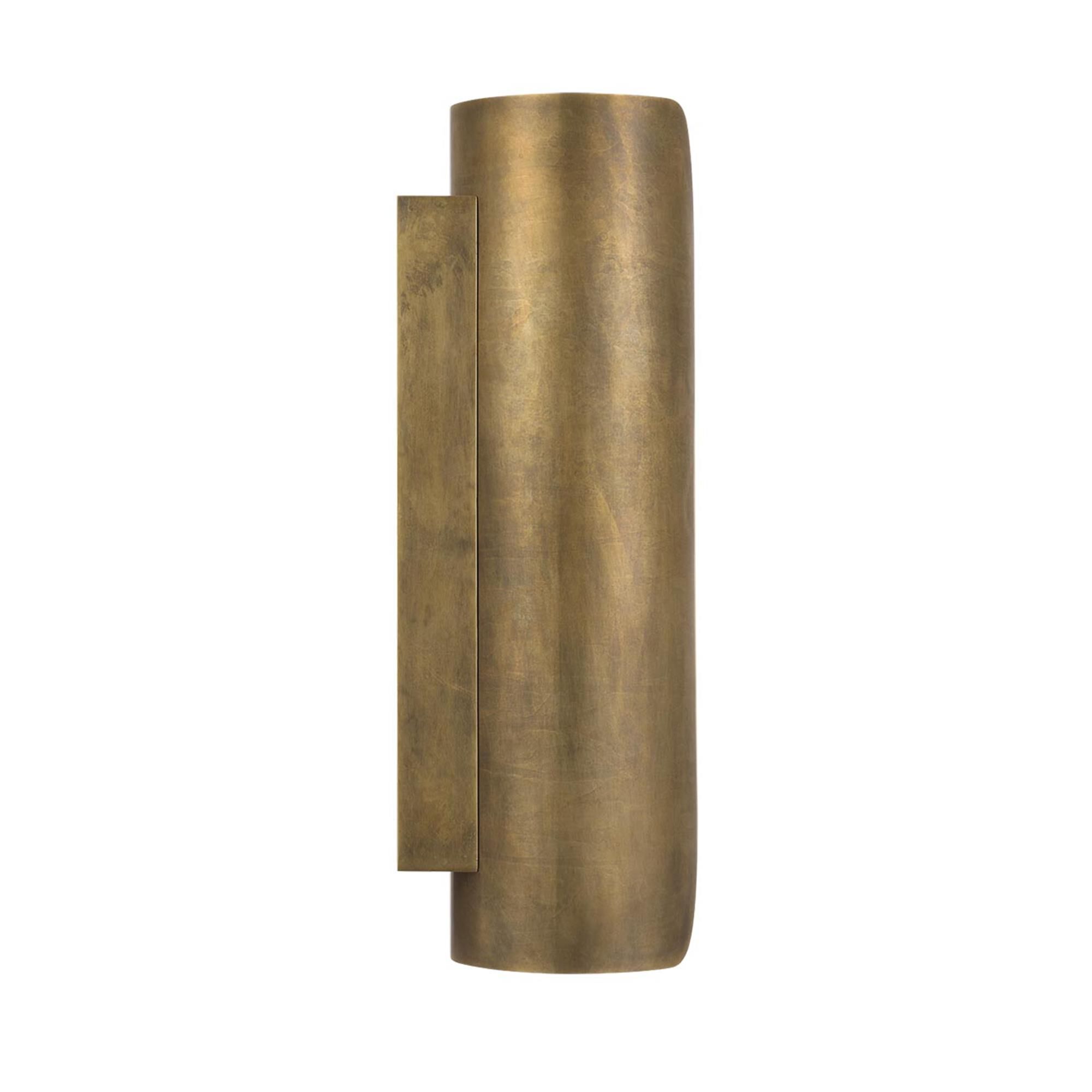 Shown in Mottled Brass finish and Alabaster shade