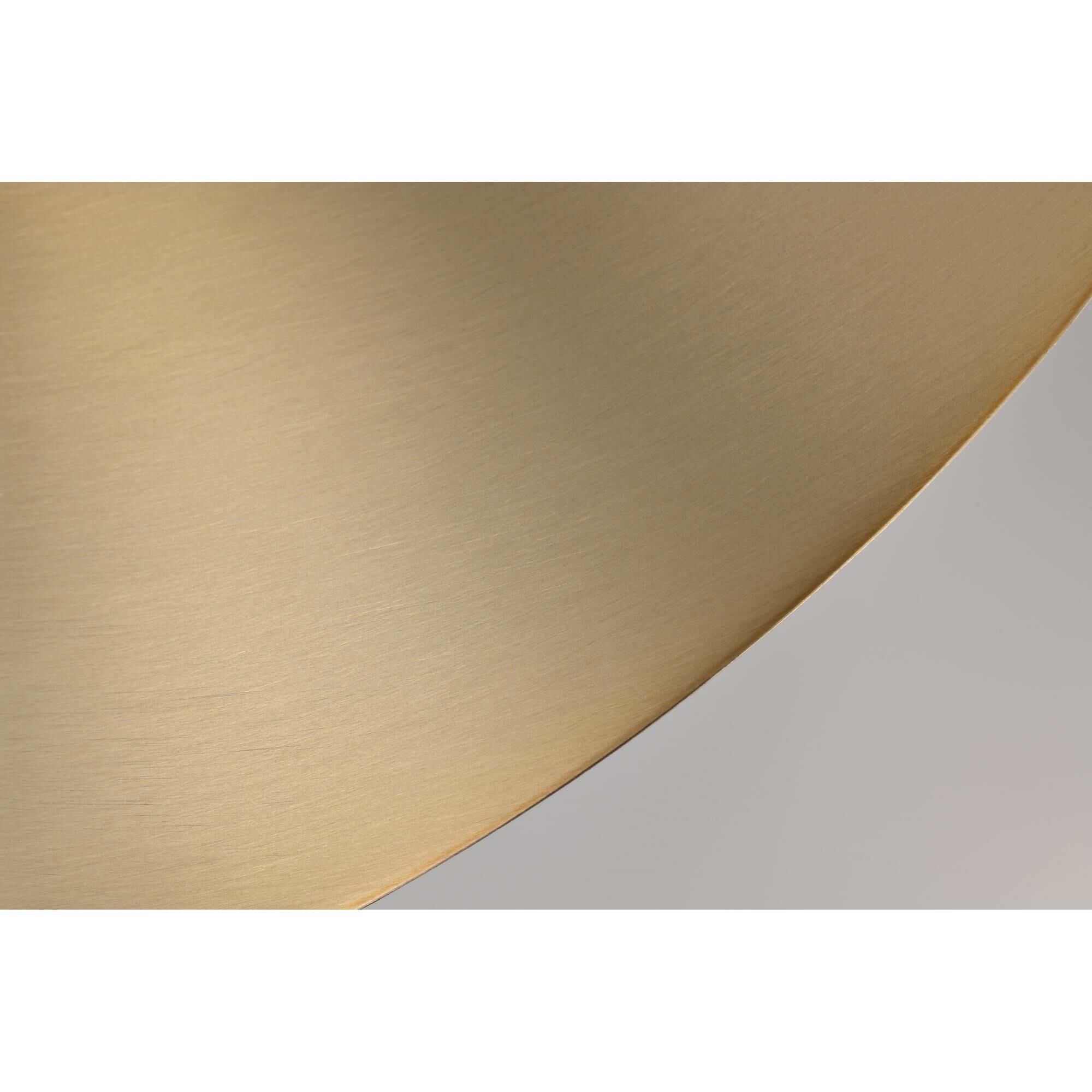 Shown in Burnished Brass finish and Burnished Brass shade