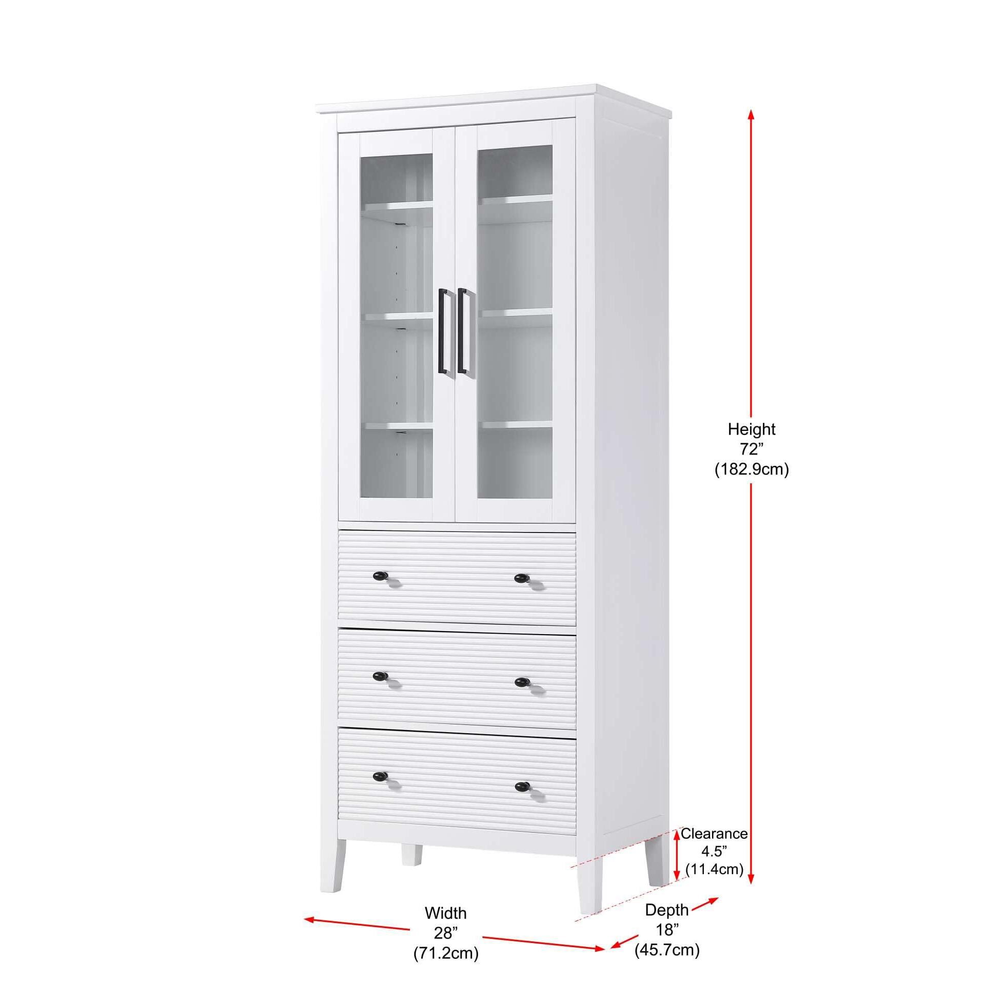 Shown in White finish