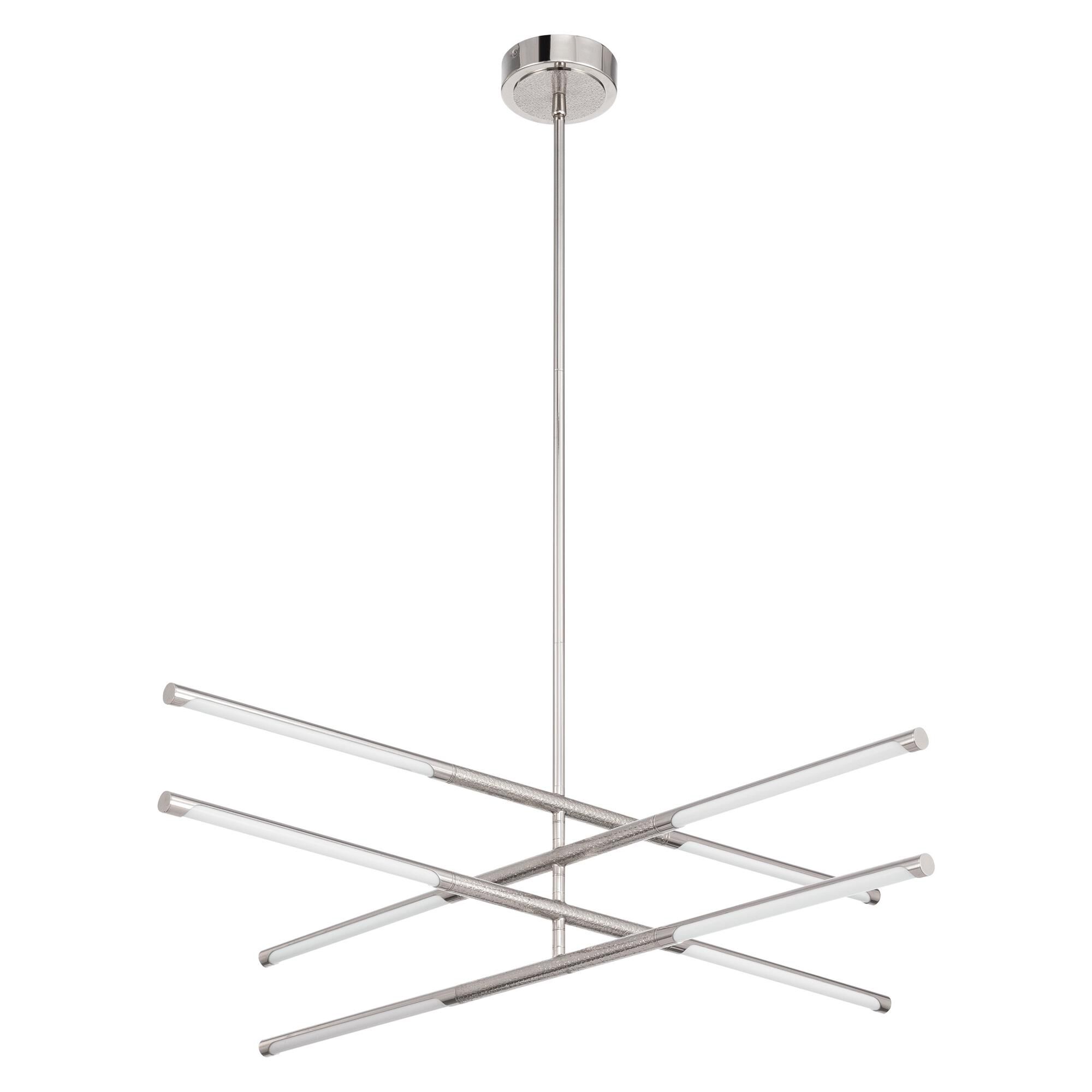 Shown in Polished Nickel finish and White glass