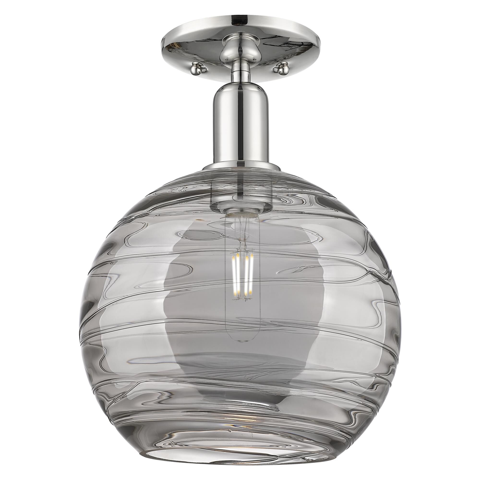Bruno Marashlian Athens Deco Swirl 10 Inch Semi Flush Mount by Innovations Lighting